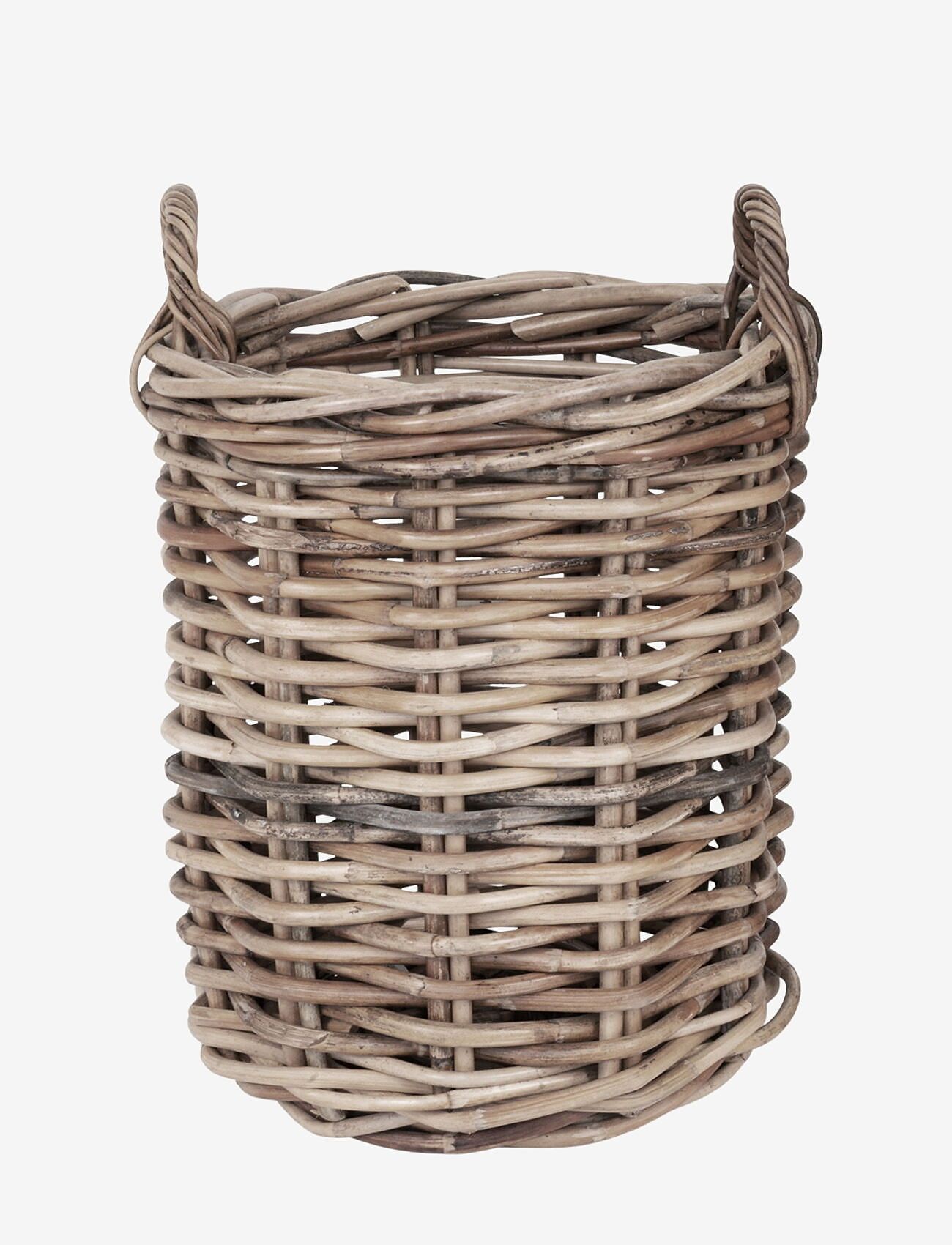 House Nordic - Alina - Baskets, kubu rattan, natural, set of 2 - aukahlutir fyrir garðinn - natural - 2
