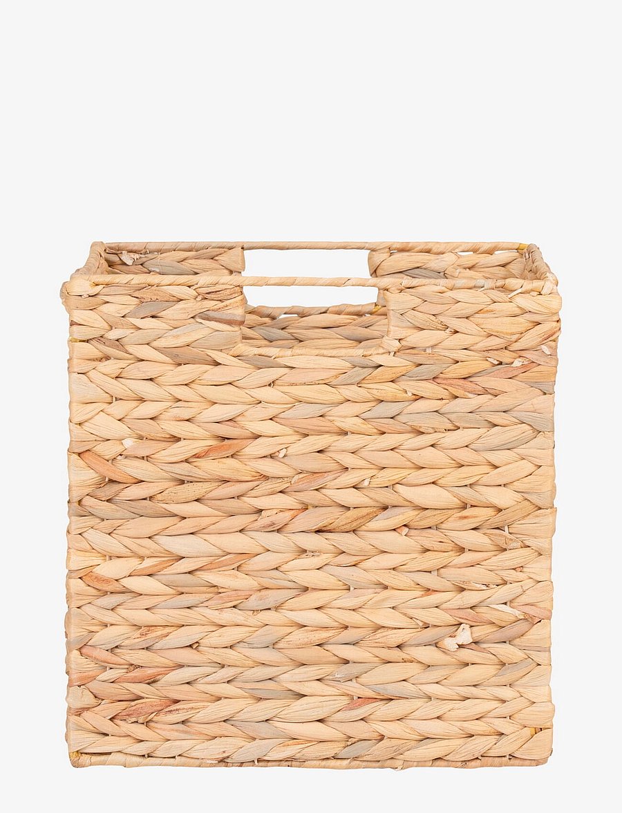 House Nordic - Siva - Basket, foldable, water hyacinth, natural, 30x30x30 cm - aufbewahrungskörbe - natural - 2