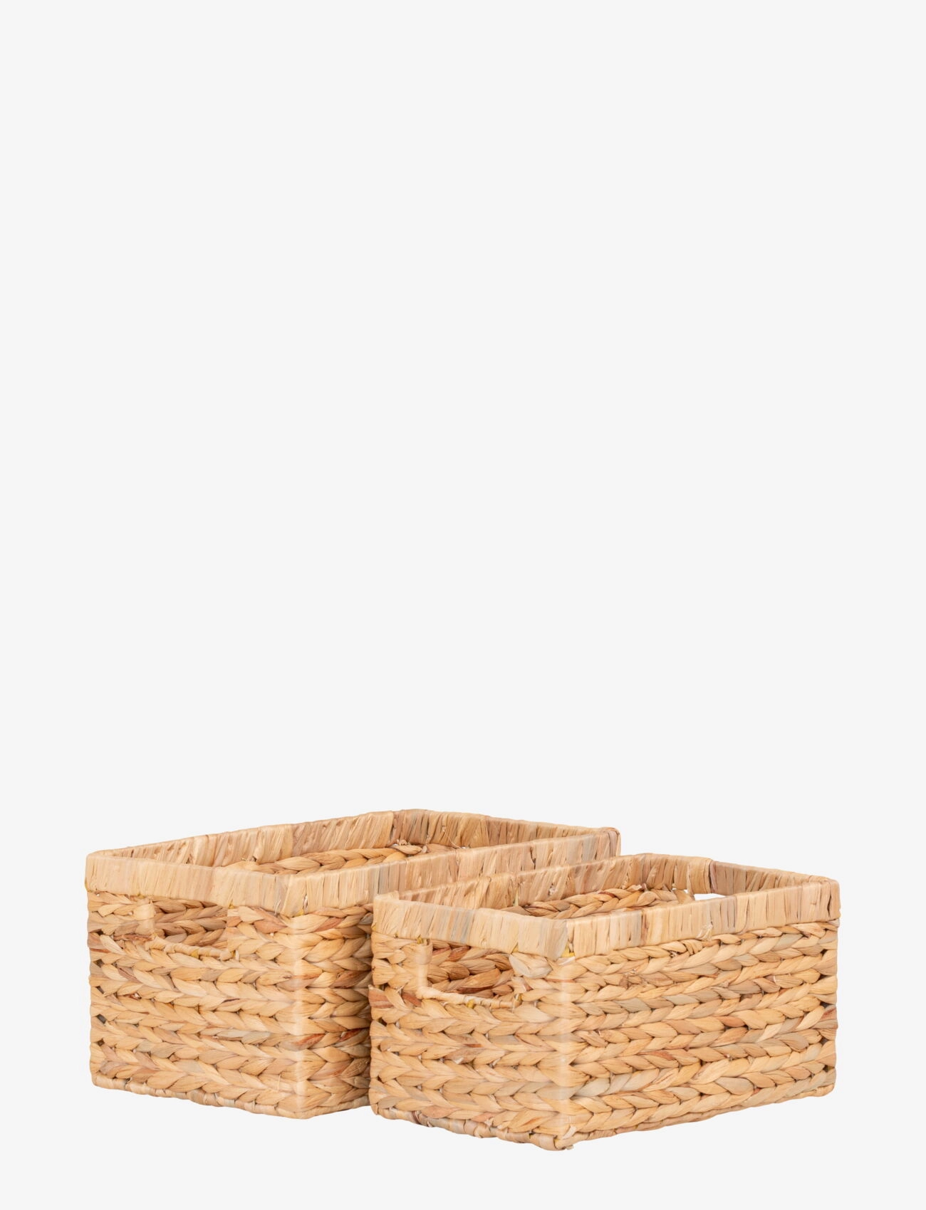 House Nordic Siva Baskets, Water Hyacinth, Natural, Set Of 2, Opbevaringskurv, Str: 18X24X35CM