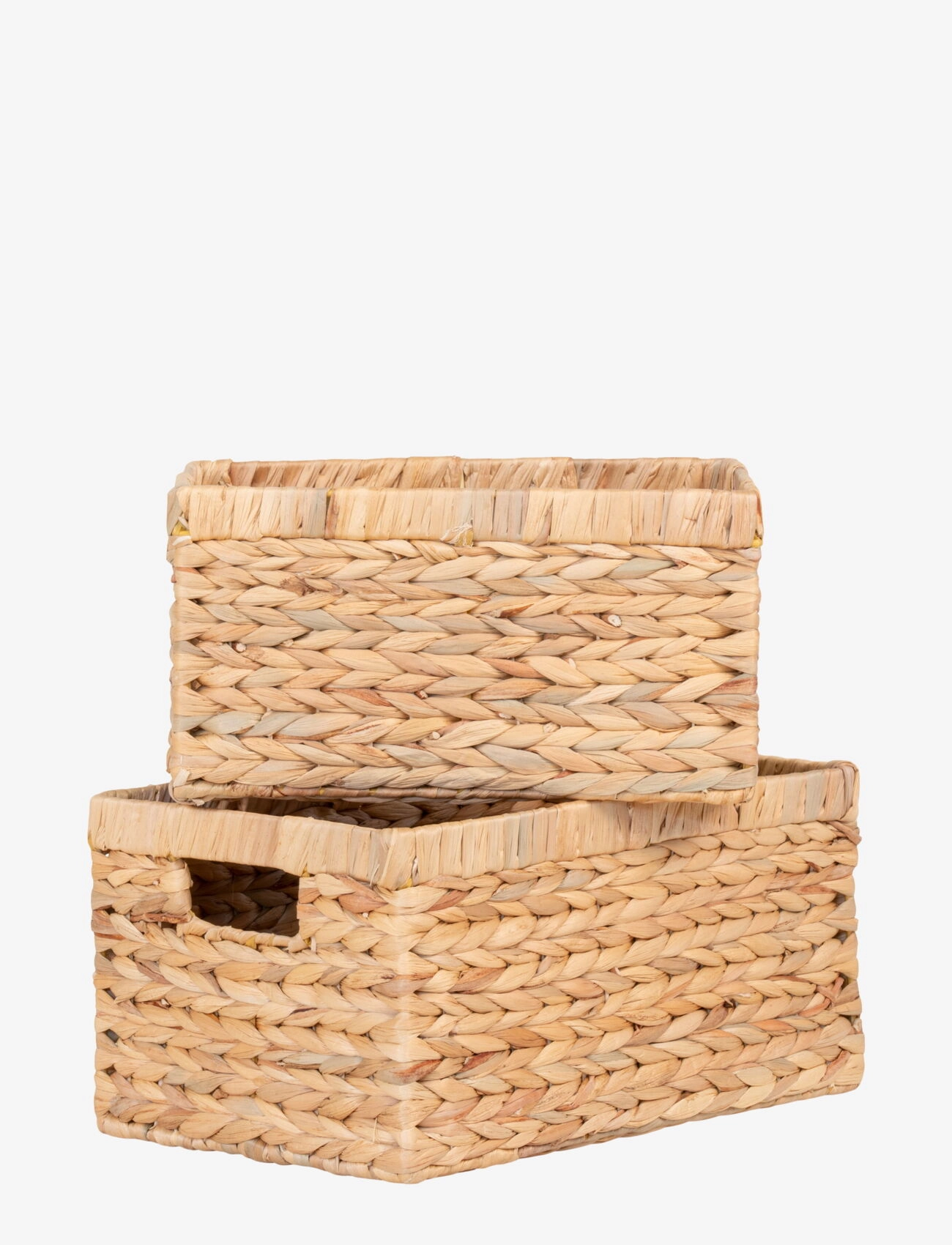 House Nordic - Siva - Baskets, water hyacinth, natural, set of 2 - natural - 1