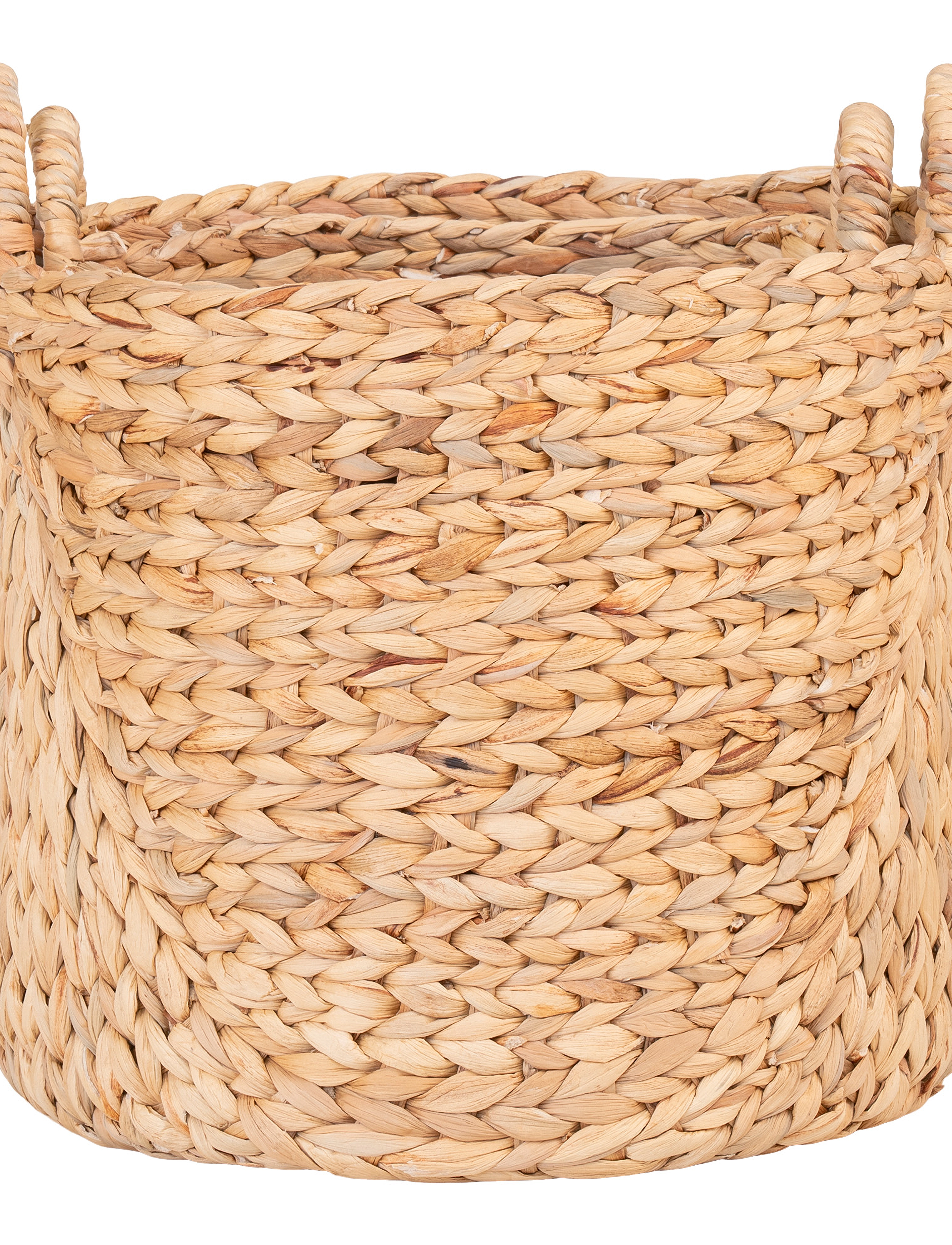 House Nordic - Siva - Baskets, water hyacinth, natural, set of 2 - hoiukorvid - natural - 4