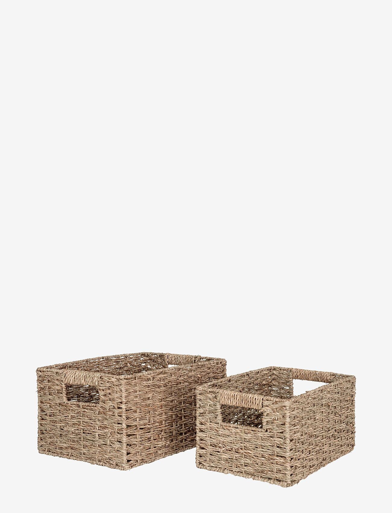 House Nordic - Ruth - Baskets, seagrass, natural, set of 2 - hoiukorvid - natural - 1