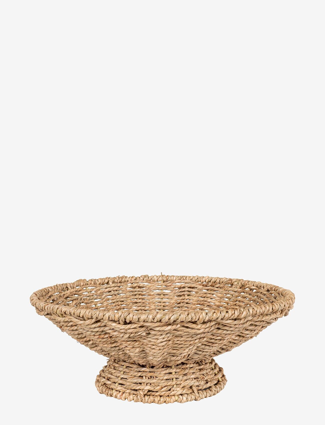 House Nordic - Mone - Serving tray, seagrass, natural ø30x11 cm - paplātes - natural - 1