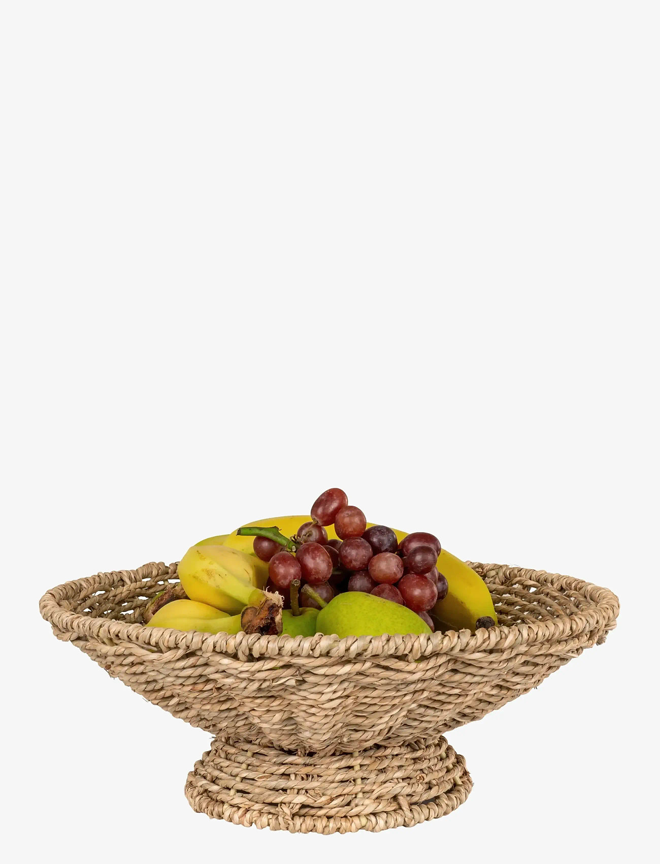 House Nordic - Mone - Serving tray, seagrass, natural ø30x11 cm - serveringsbakker - natural - 2