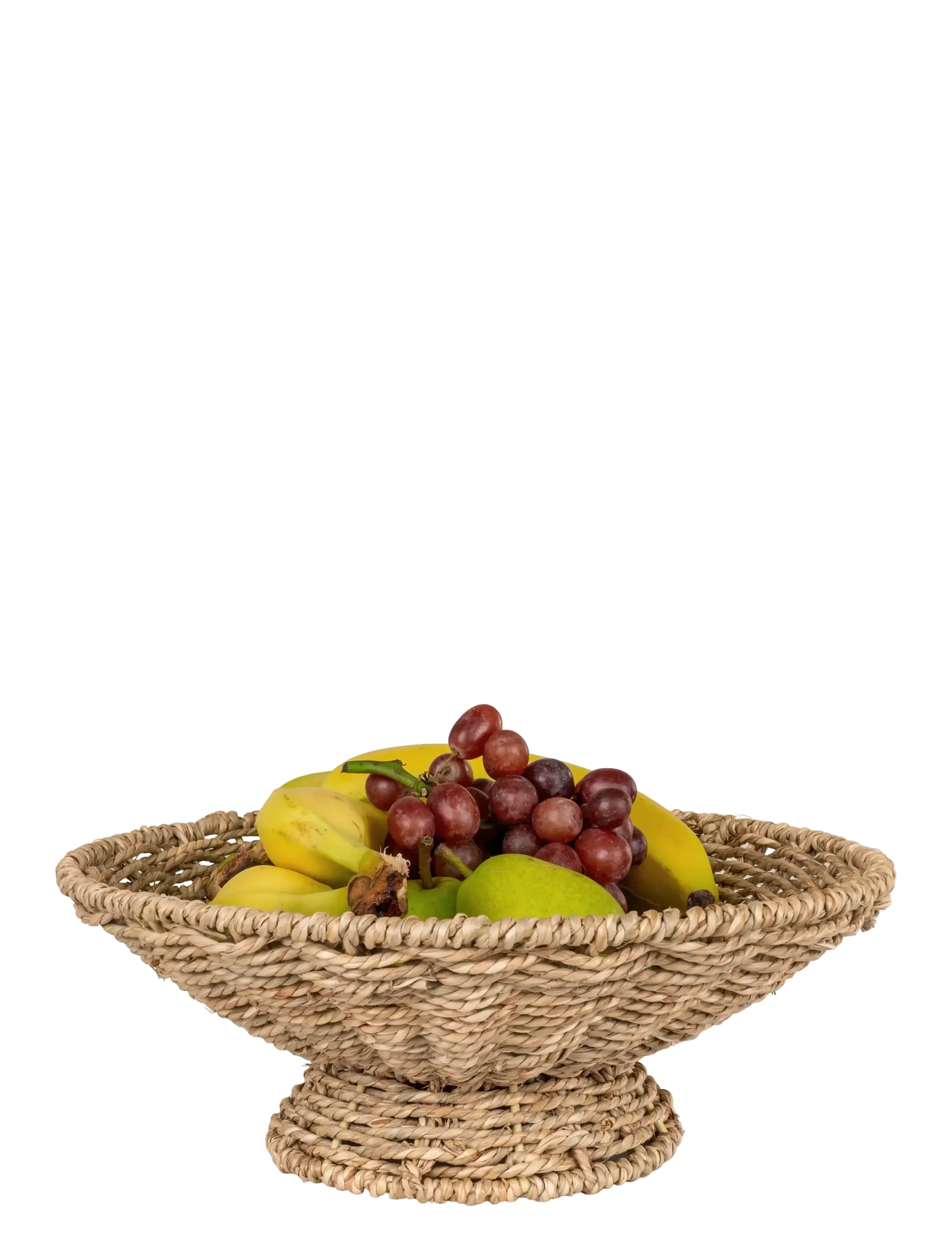House Nordic - Mone - Serving tray, seagrass, natural ø30x11 cm - kandikud - natural - 2