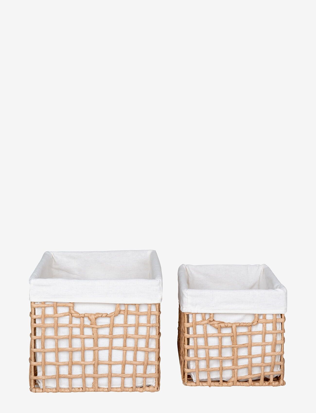House Nordic - Nina - Baskets, paper, natural, set of 2 - aufbewahrungskörbe - natural - 1