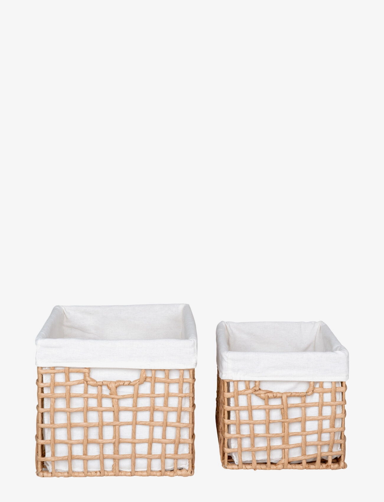 House Nordic - Nina - Baskets, paper, natural, set of 2 - opbevaringskurve - natural - 2