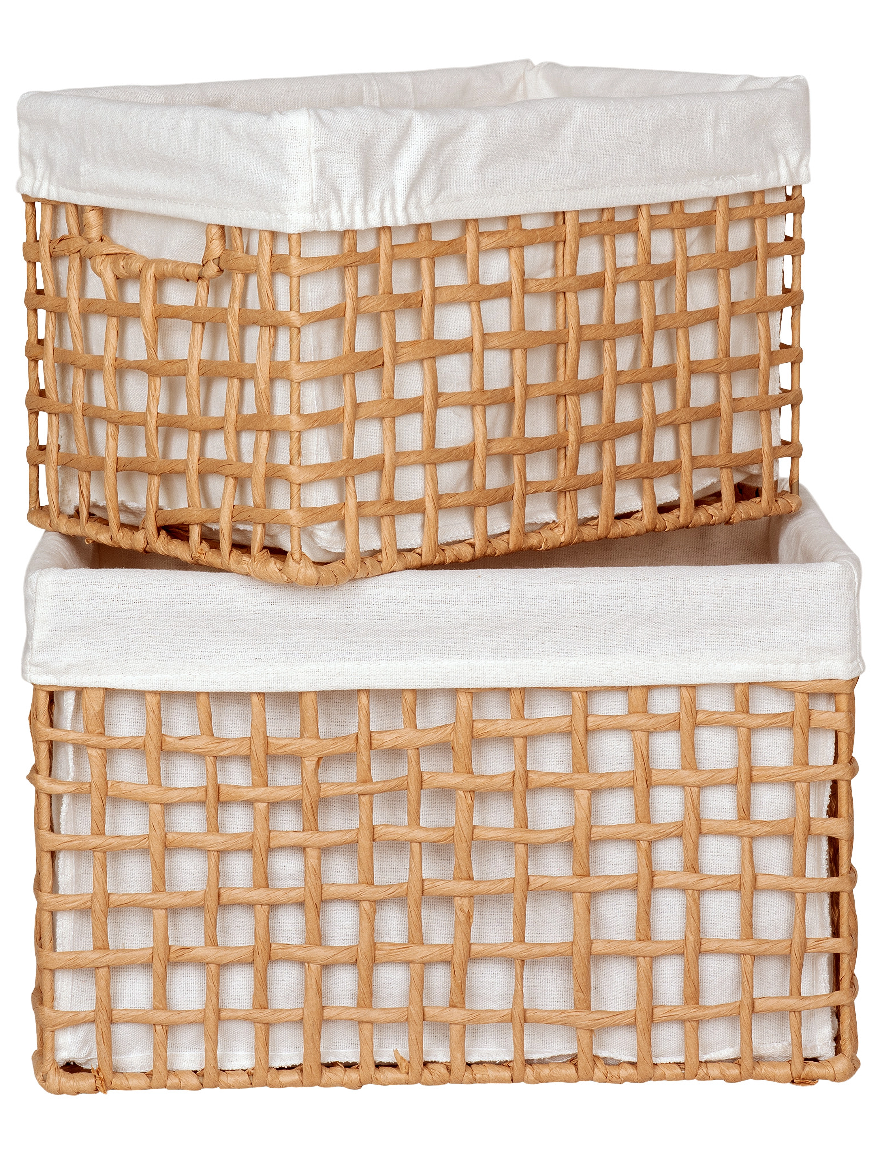 House Nordic - Nina - Baskets, paper, natural, set of 2 - opbevaringskurve - natural - 4