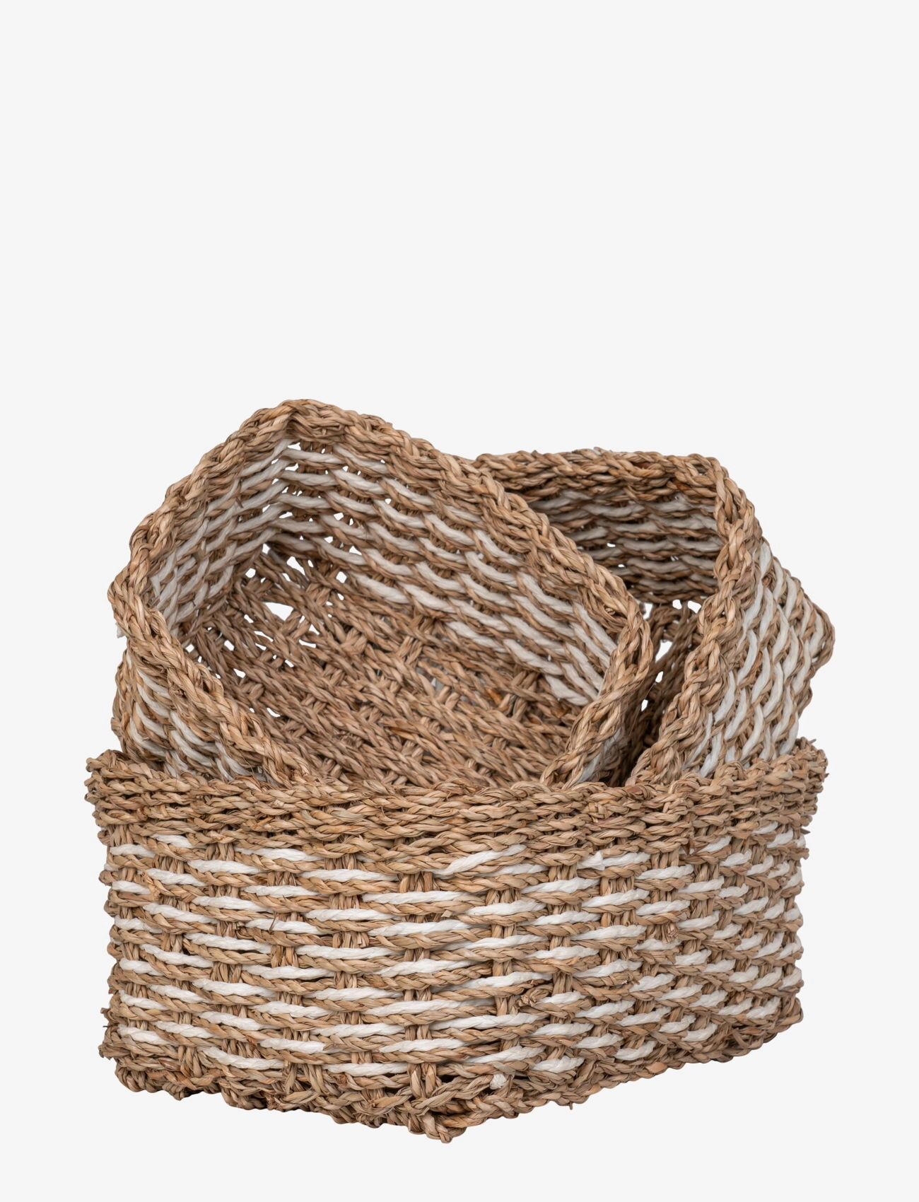 House Nordic - Basket - white / nature - 2