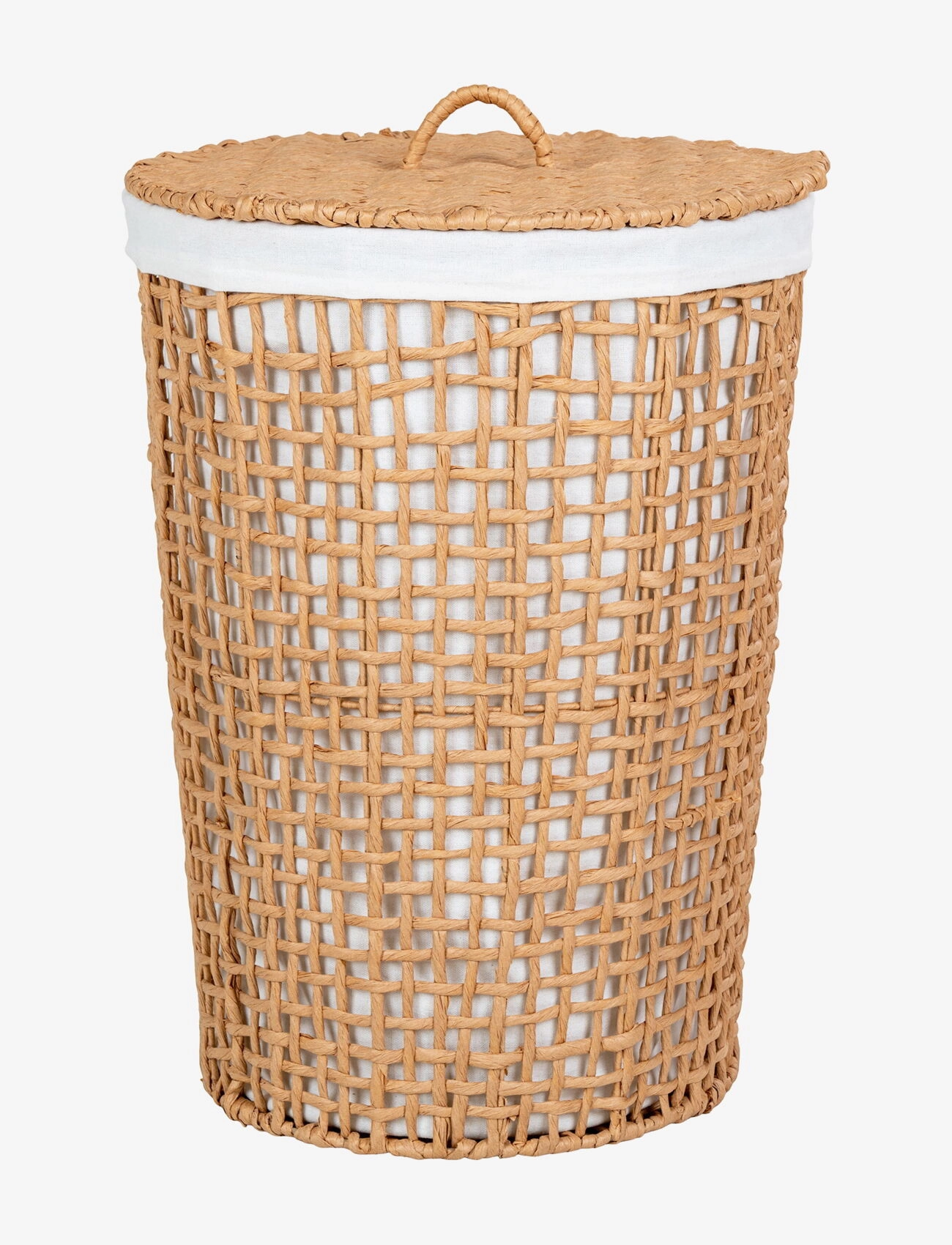 House Nordic Rie Laundry Basket, Vasketøj Baskets, Brun, Str: Ø42X56CM