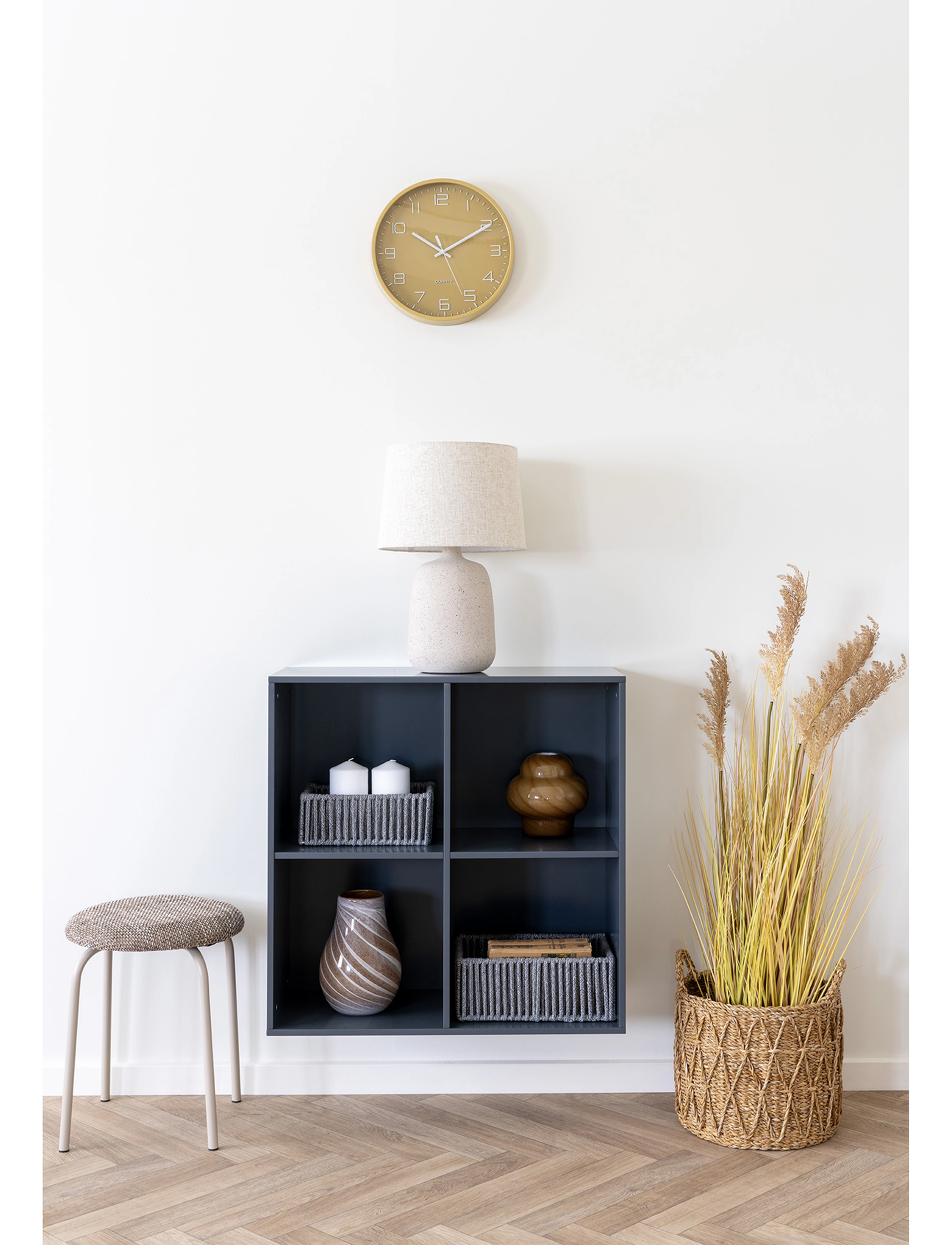 House Nordic Sivi Baskets, Seagrass, Natural, Set Of 3, 30X36X36 cm, Decoration - Flower Pots, Homeware