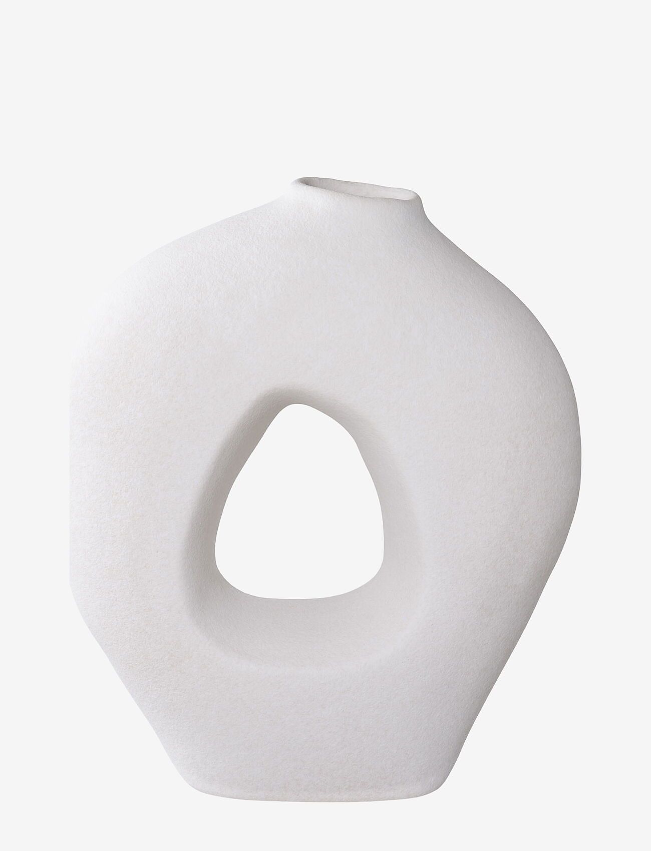 House Nordic - Aina - Vase, ceramic, white 24x10,5x27,8 cm - köp efter pris - white - 0