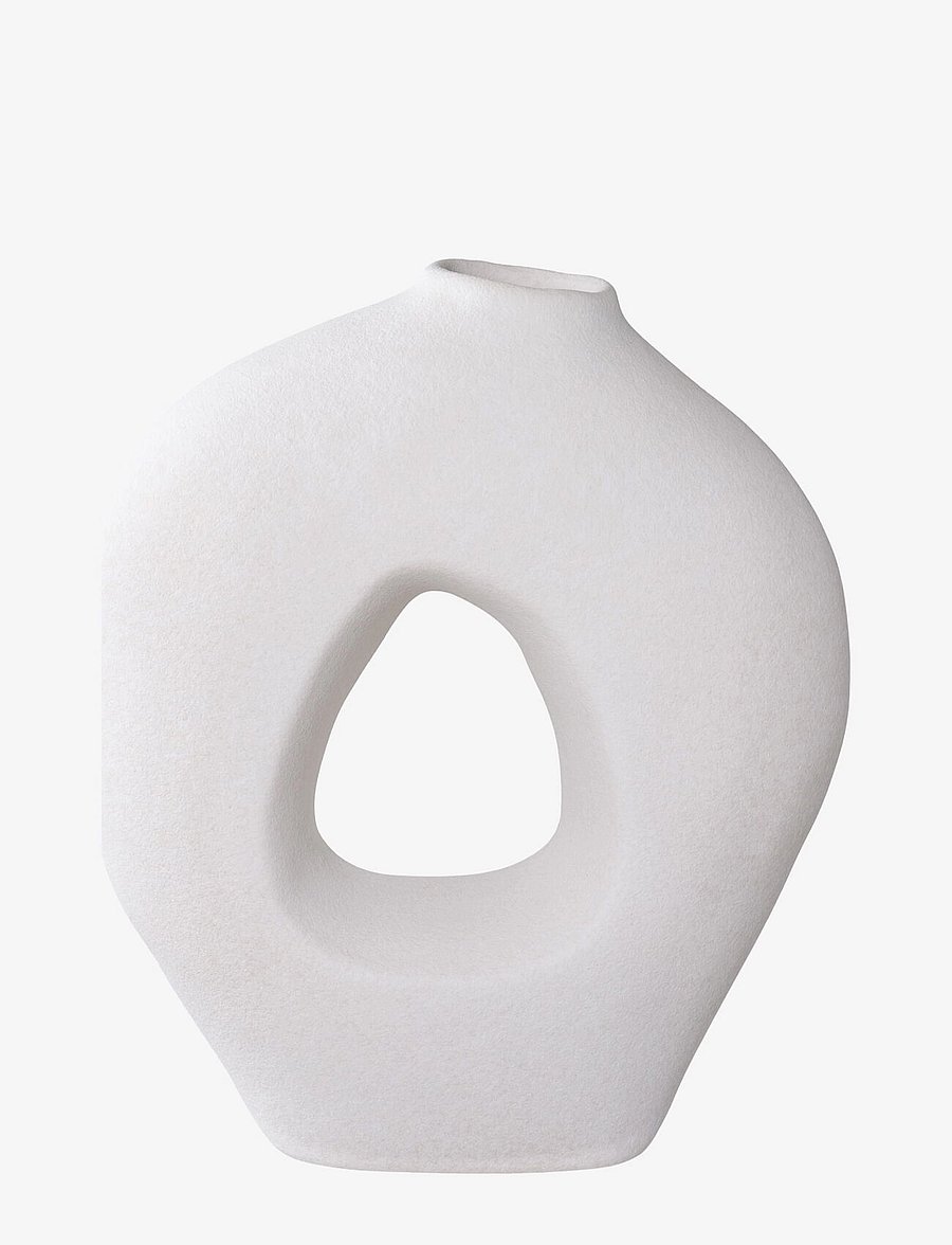 House Nordic - Aina - Vase, ceramic, white 24x10,5x27,8 cm - vases - white - 1