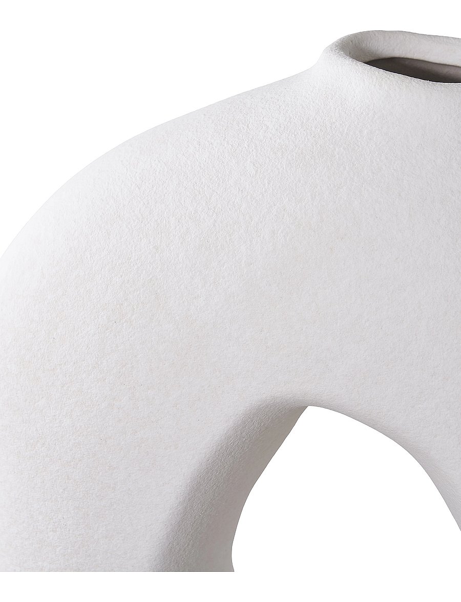 House Nordic - Aina - Vase, ceramic, white 24x10,5x27,8 cm - vases - white - 0