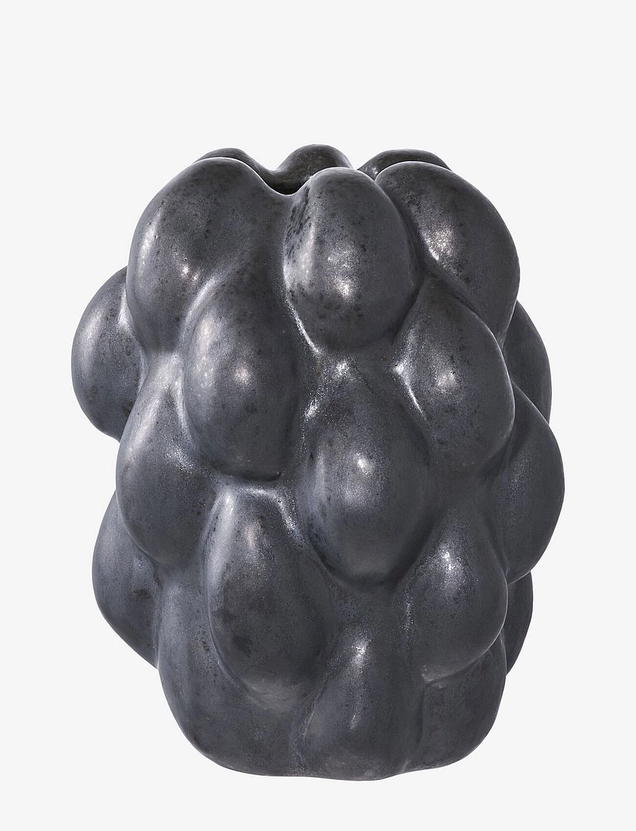 House Nordic - Reka - Vase, ceramic, black, 14x15x19 cm - vases - black - 1
