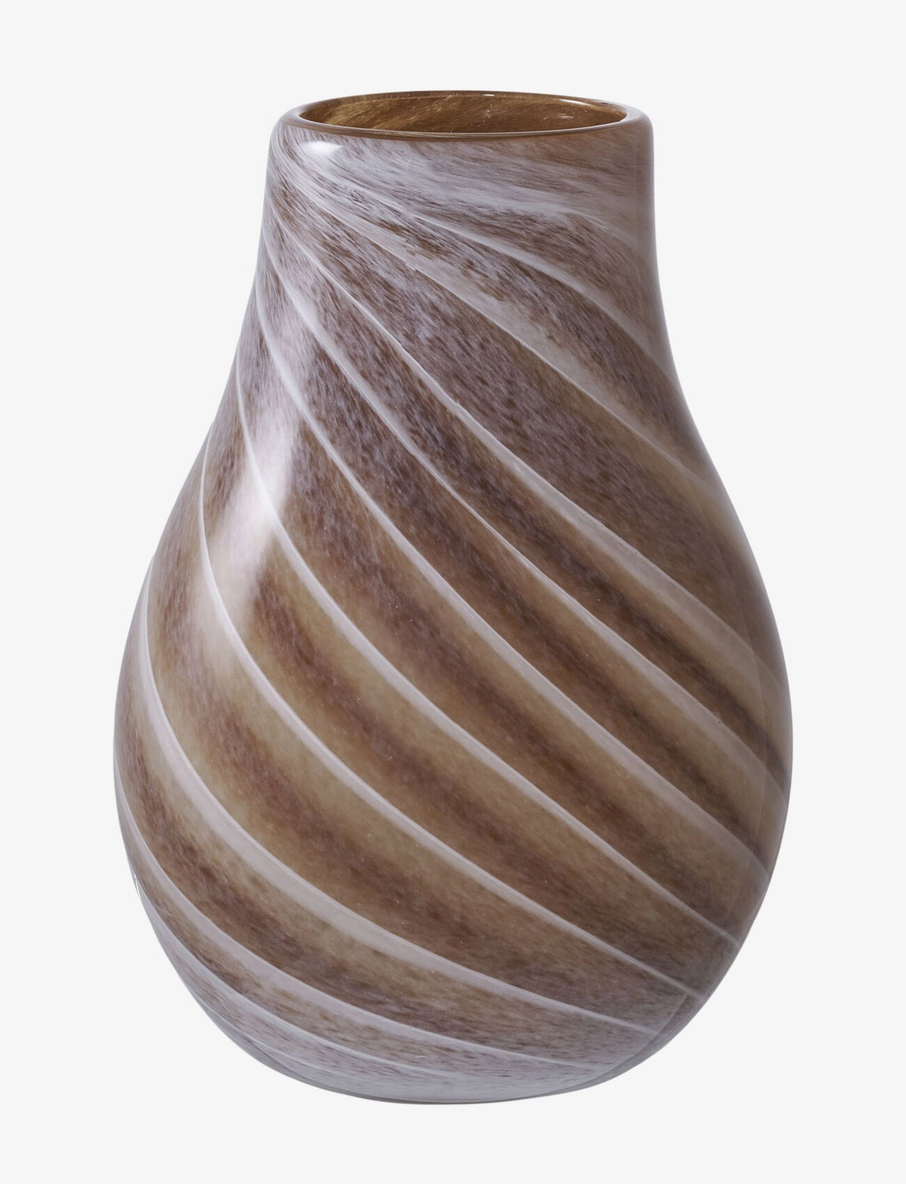 House Nordic Jora Vase, Glass, Brown, Ø16X23 Cm, 23X16X16 cm, Vases, Braun - Small Homeware
