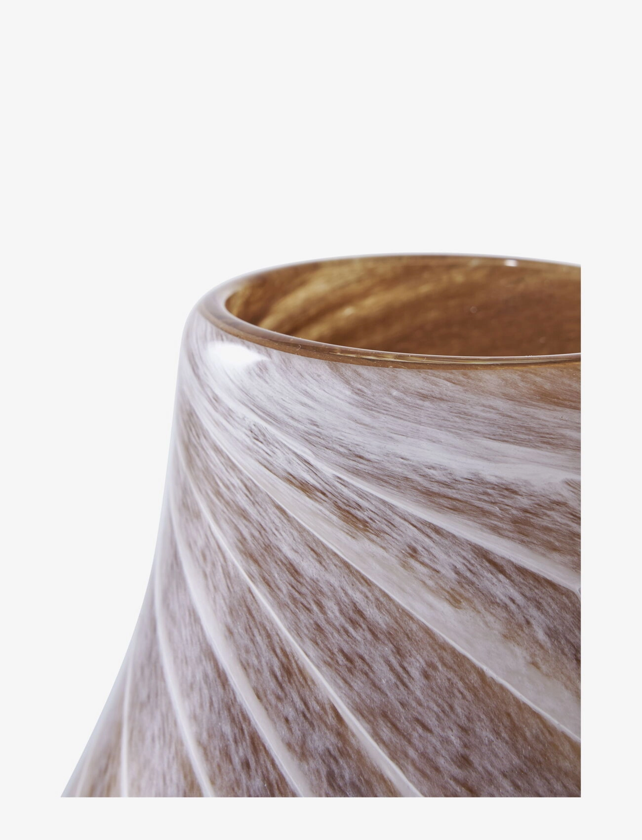 House Nordic - Jora - Vase, glass, brown, ø16x23 cm - vasen - brown - 1