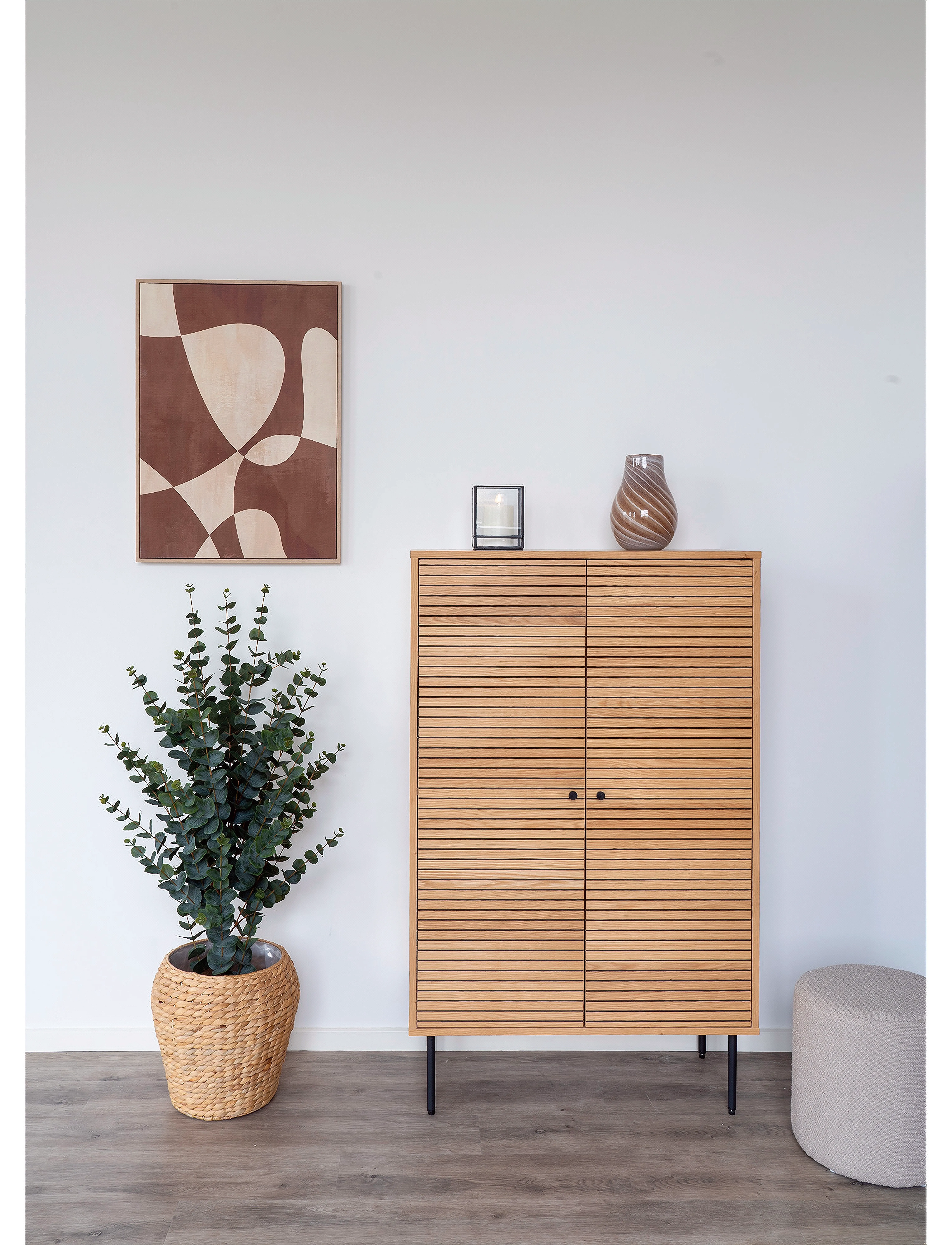 House Nordic Jora - Vase, glass, brown, ø16x23 cm - Konfirmation - BROWN / brown