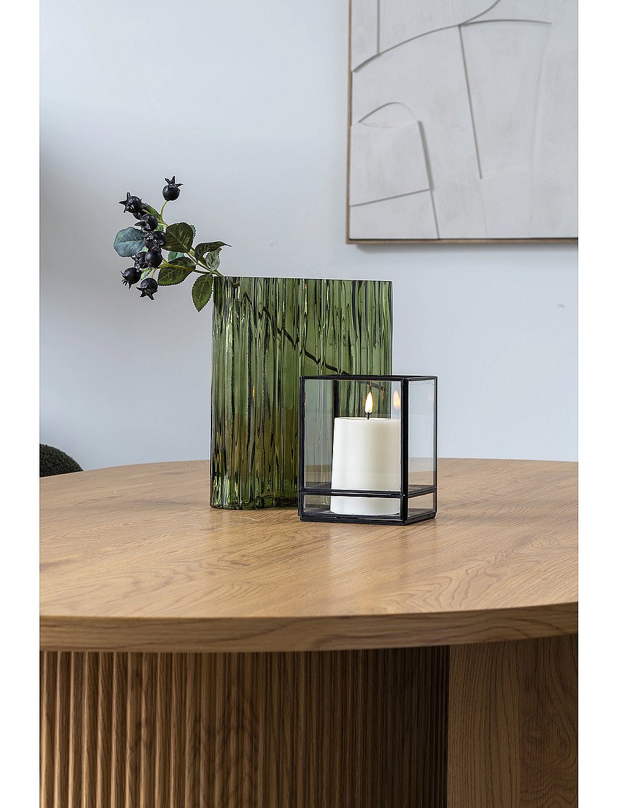 House Nordic - Grete - Vase, glass, smoked green 21x12x26,5 cm - Įsigykite pagal kainą - green - 4