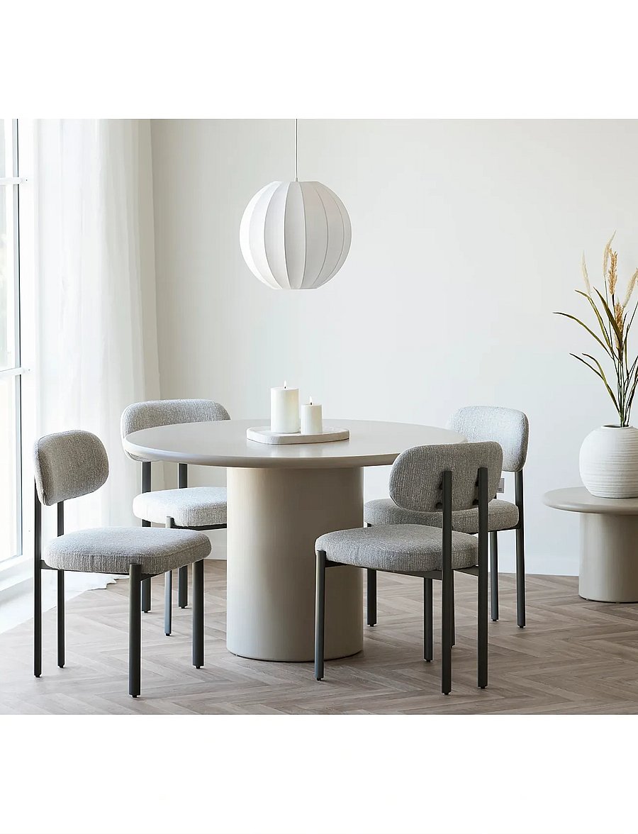 House Nordic - Svala - Vase, ceramic, white, ø30x28,5 cm - vasen - white - 4