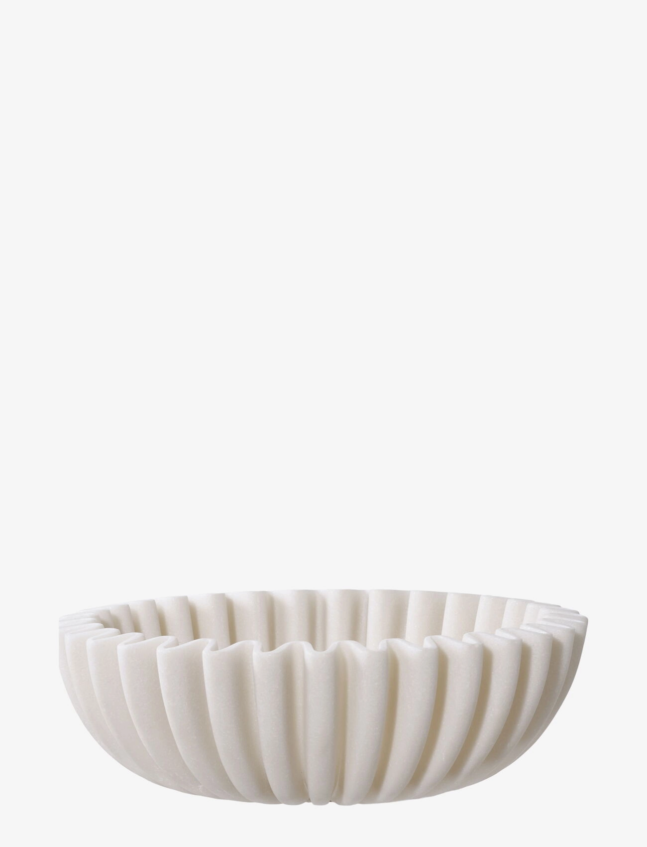 House Nordic Lina Bowl, Polyresin, Beige, Ø20X6,5 Cm, 6.5X20X20 cm, Decoration, Beige - Decorative Platters, Homeware