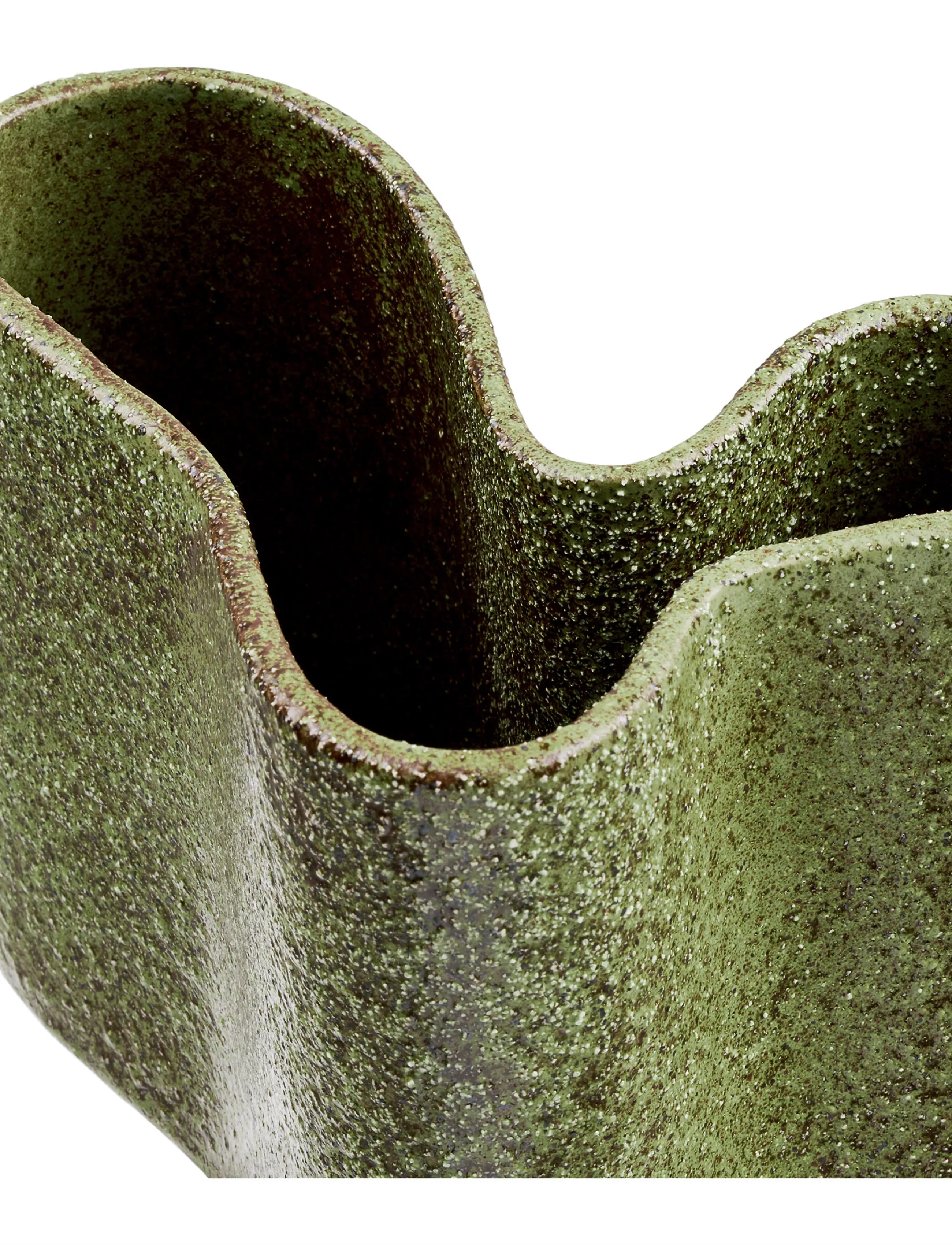 House Nordic - Rikke - Vase, ceramic - vases - dark forest green - 4