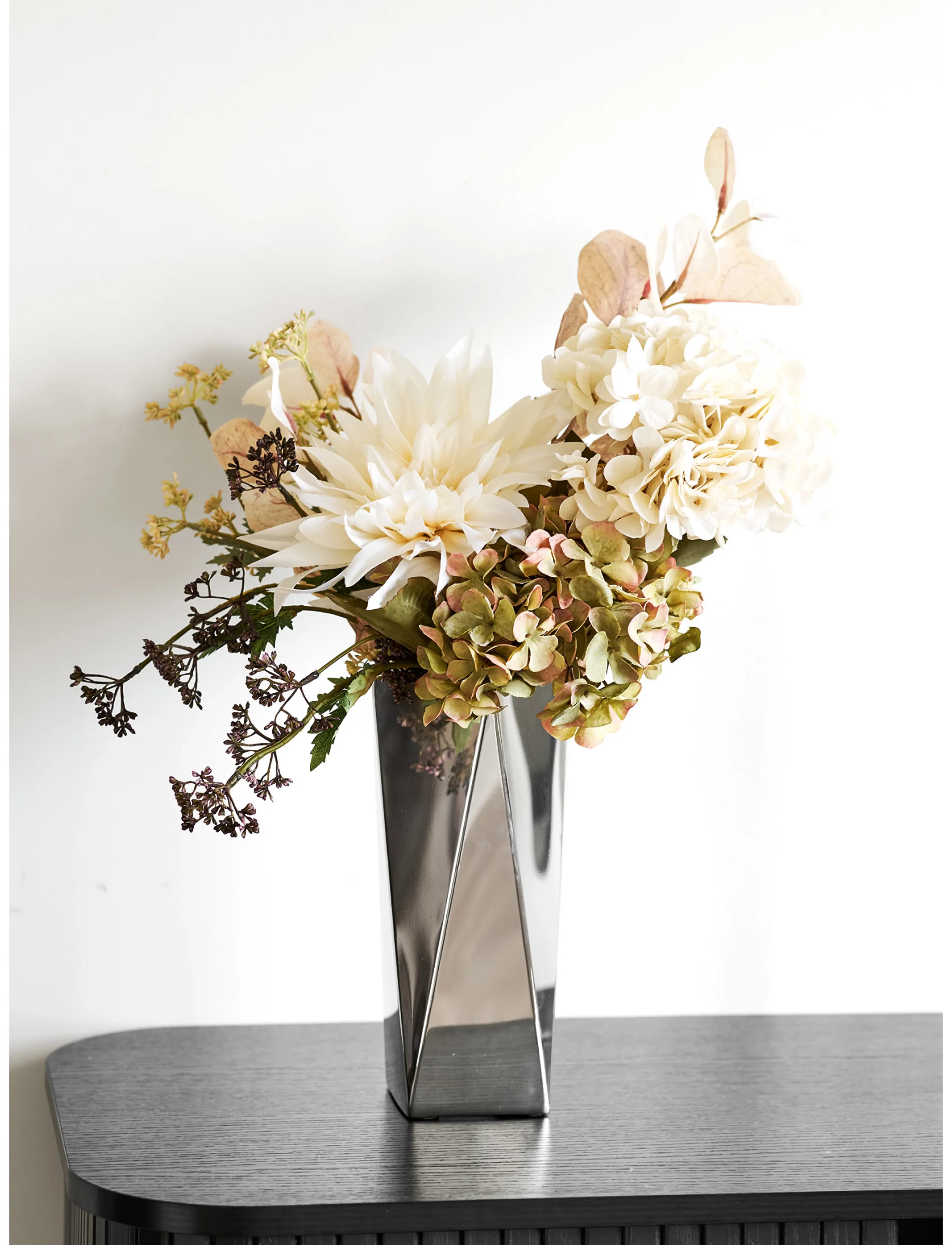 House Nordic - Rikke - Vase, staintless steel, - silver - 2