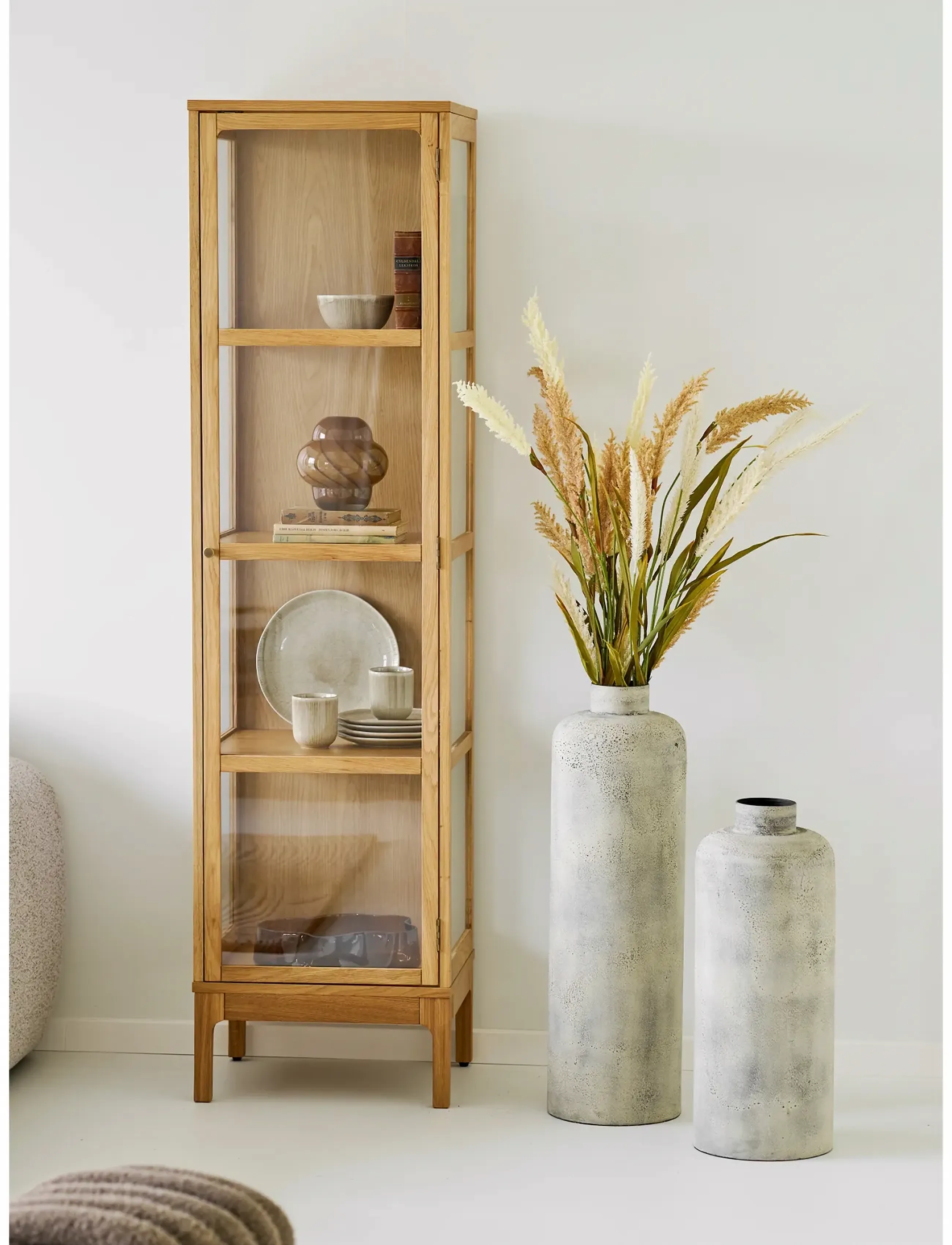 House Nordic Hela, 24X24X60.5 cm, Beige, Vaser > Cylindervaser, Unisex