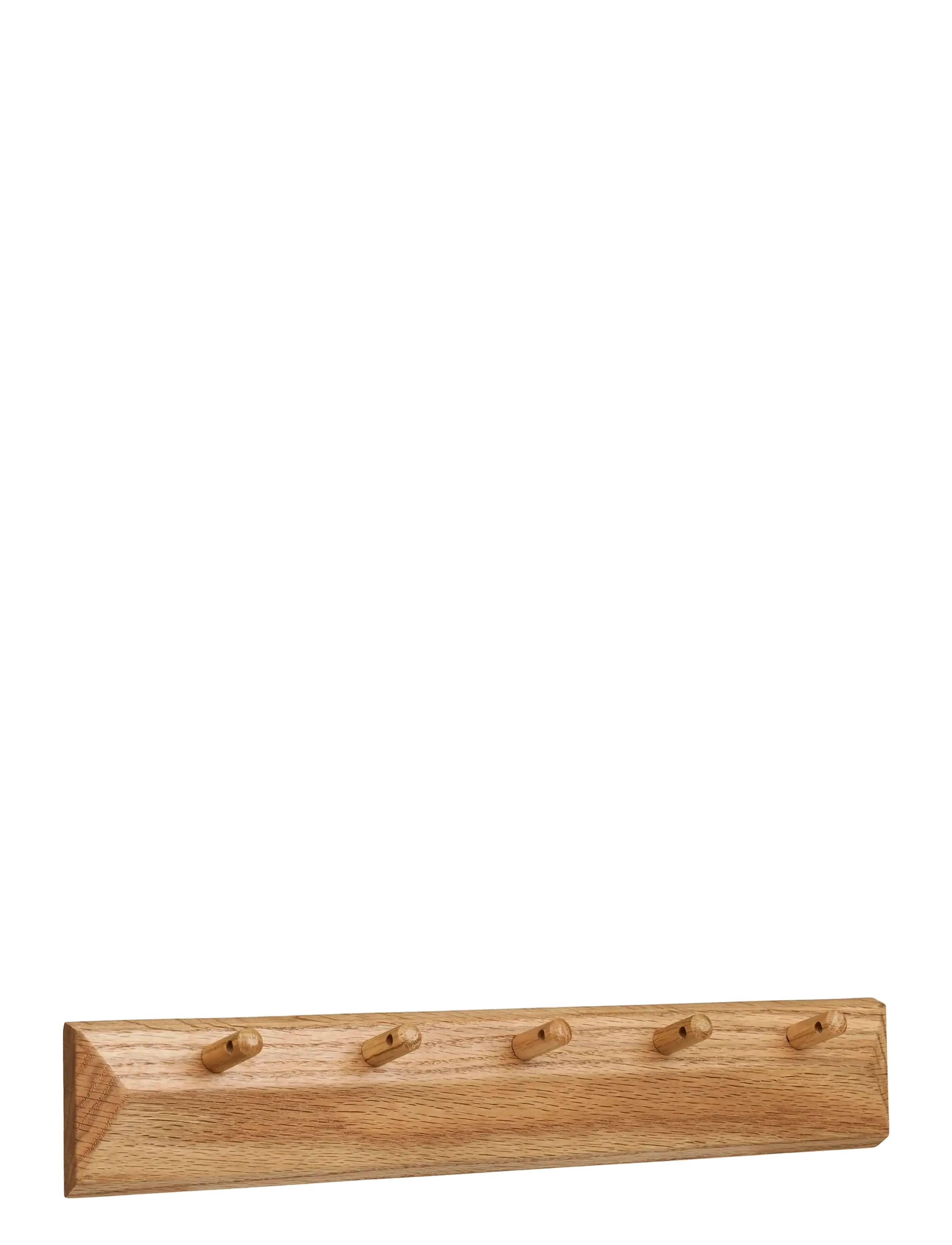 House Nordic Bjørk Coat Rack With 5 Hooks, Oak, 50X8,5 Cm, Coat Krog & Racks, Str: 5.5X50X8.5CM