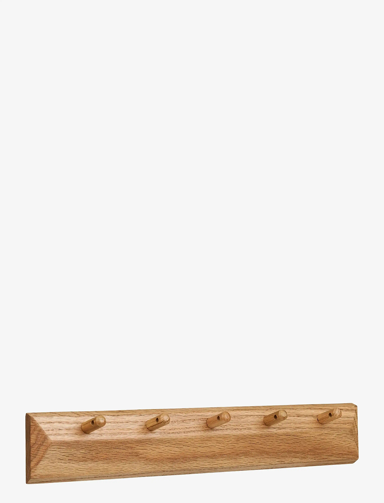 House Nordic - Bjørk - Coat rack with 5 hooks, oak, 50x8,5 cm - nach preis einkaufen - natural - 0