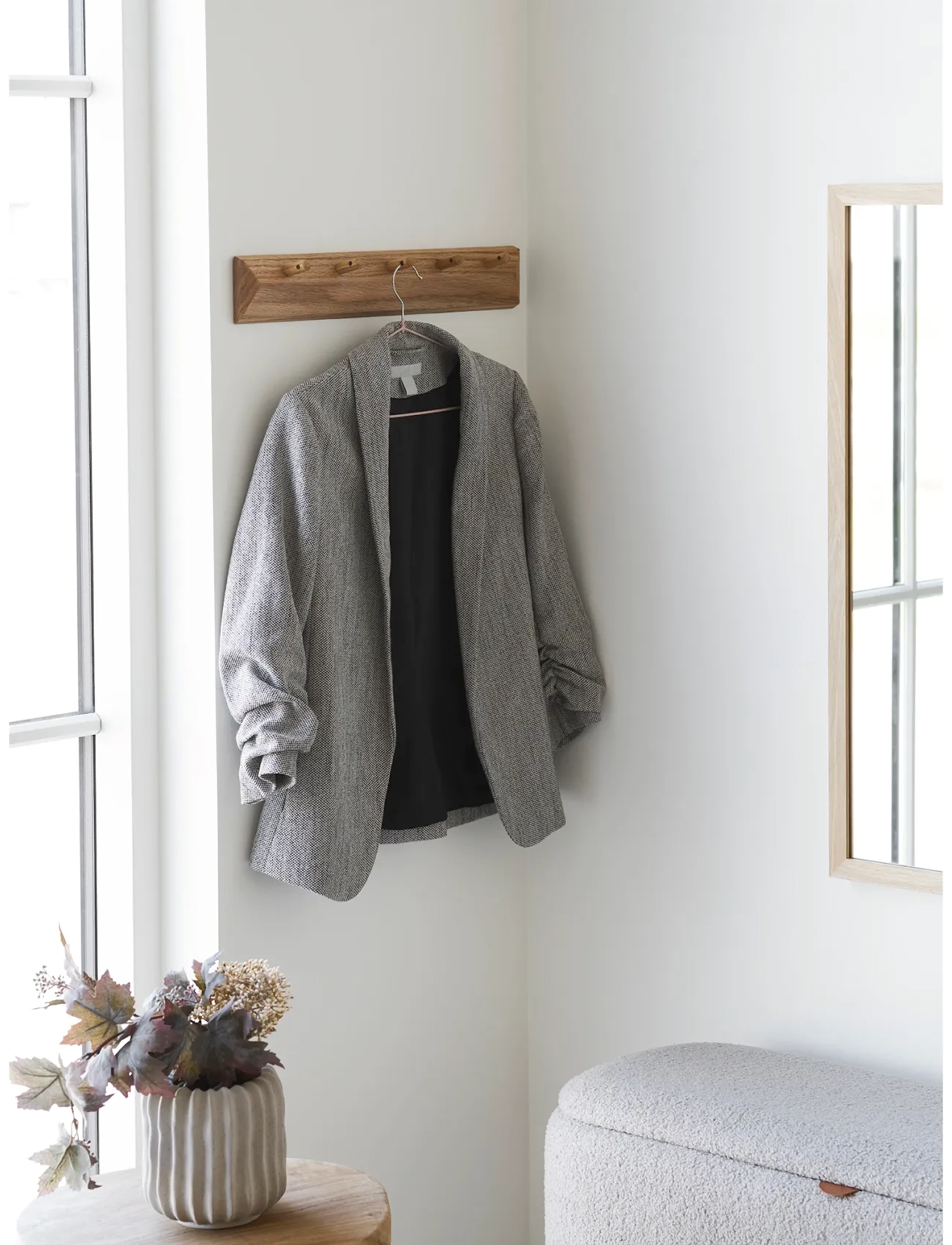 House Nordic Bjørk - Coat Rack With 5 Hooks, Oak, 50X8,5 cm, 5.5X50X8.5 cm, Møbler > Knager Og Stativer, Unisex