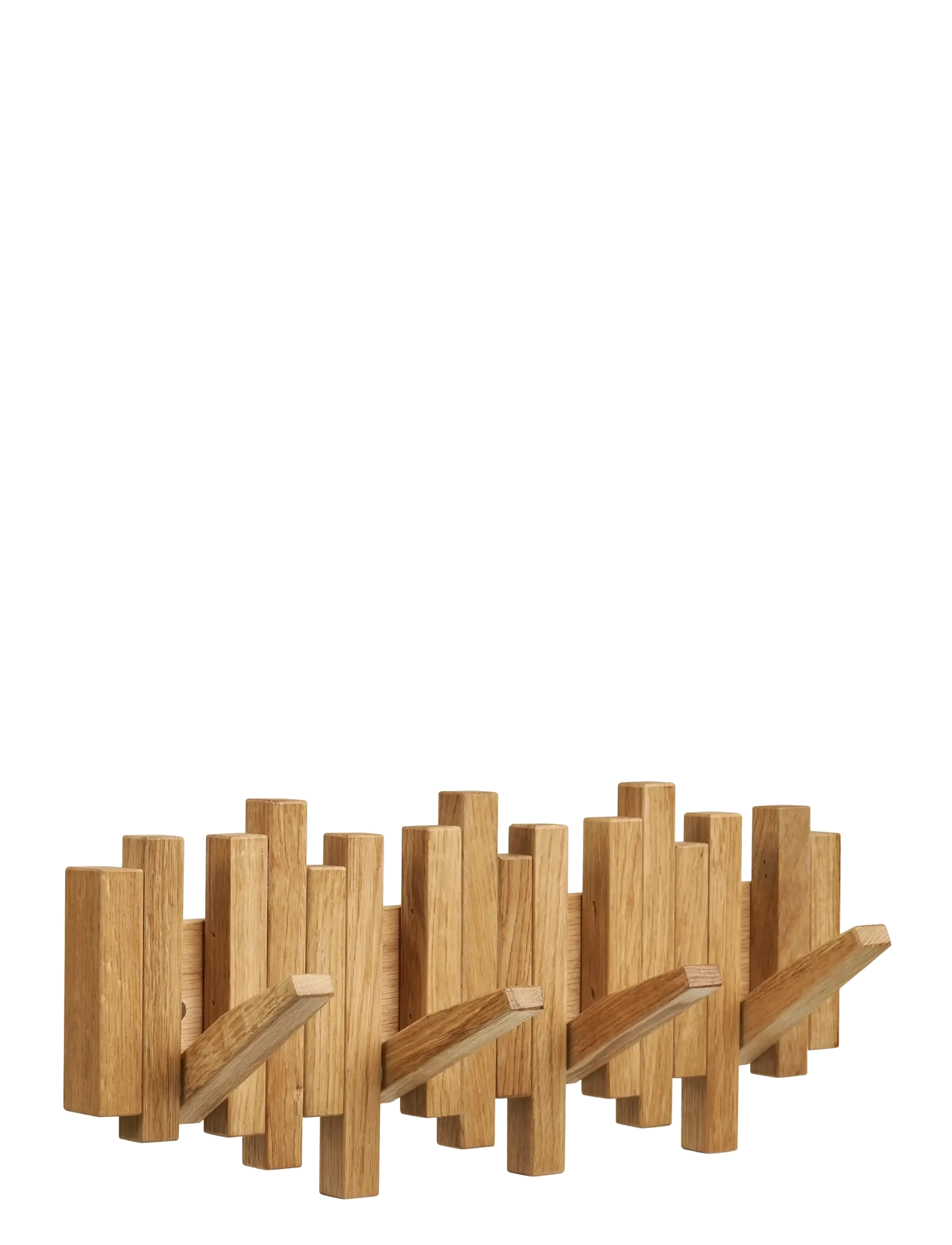 House Nordic Stina Coat Rack, Oak, Coat Krog & Racks, Str: 40X3X18CM