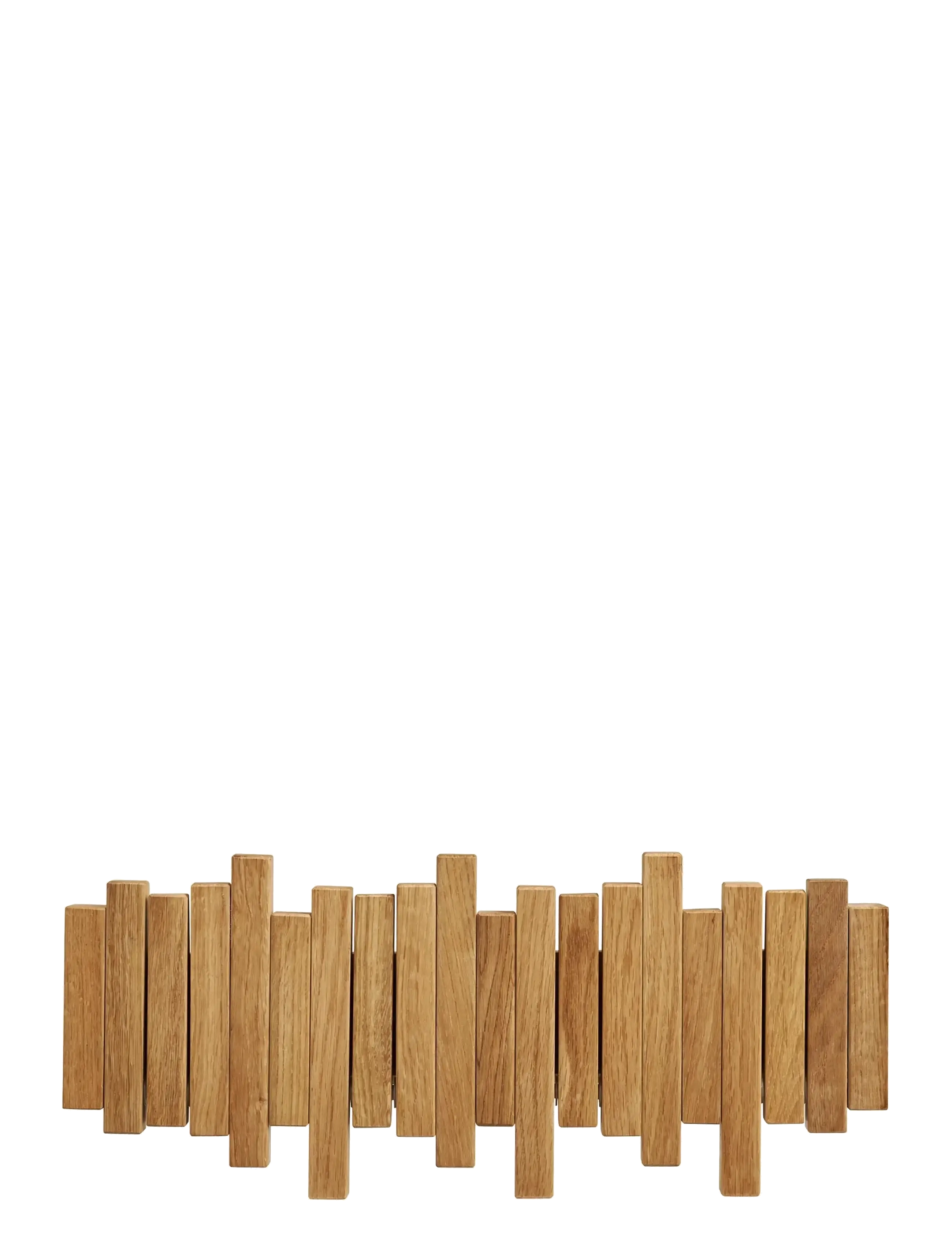 House Nordic - Stina - Coat rack, oak, natural,  3x40x18 cm - natural - 2