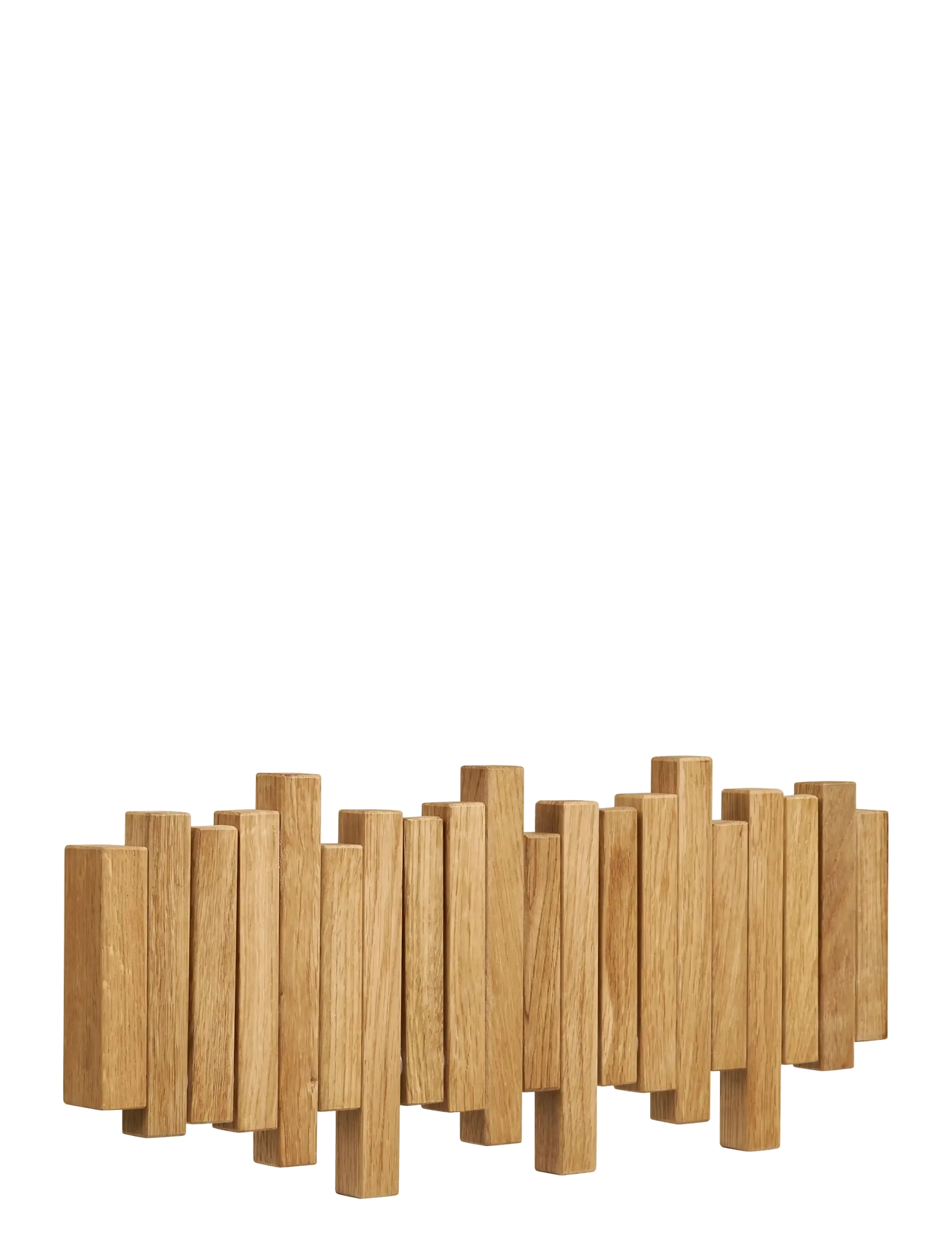 House Nordic - Stina - Coat rack, oak, natural,  3x40x18 cm - natural - 3