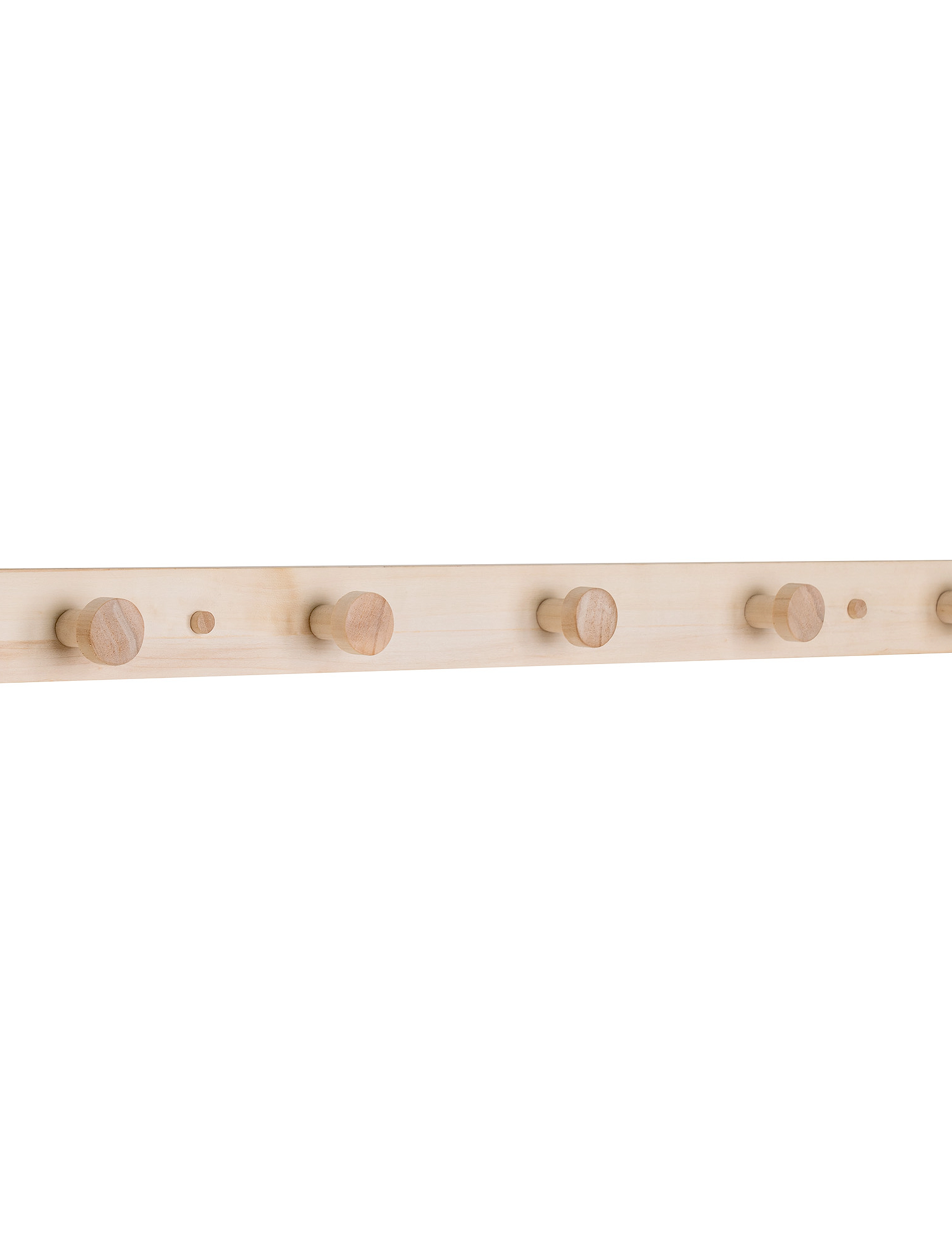 House Nordic Asta Coat Rack, Poplar, Nature, L:70 Cm, One Size, Furniture, Beige - Hooks & Racks, Homeware