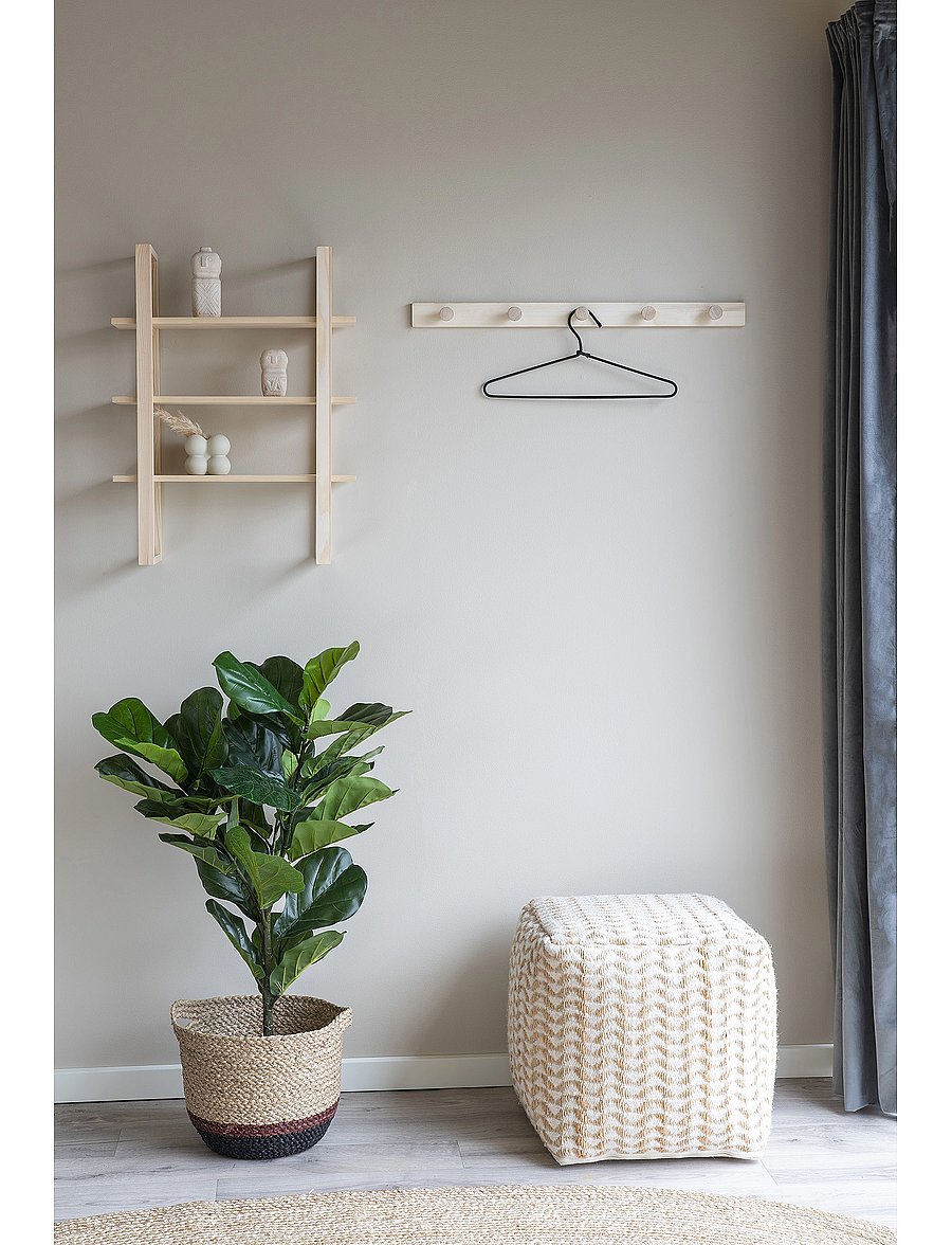 House Nordic - Asta - Coat Rack, poplar, nature, L:70 cm - mantlinagid ja riiulid - natural - 3