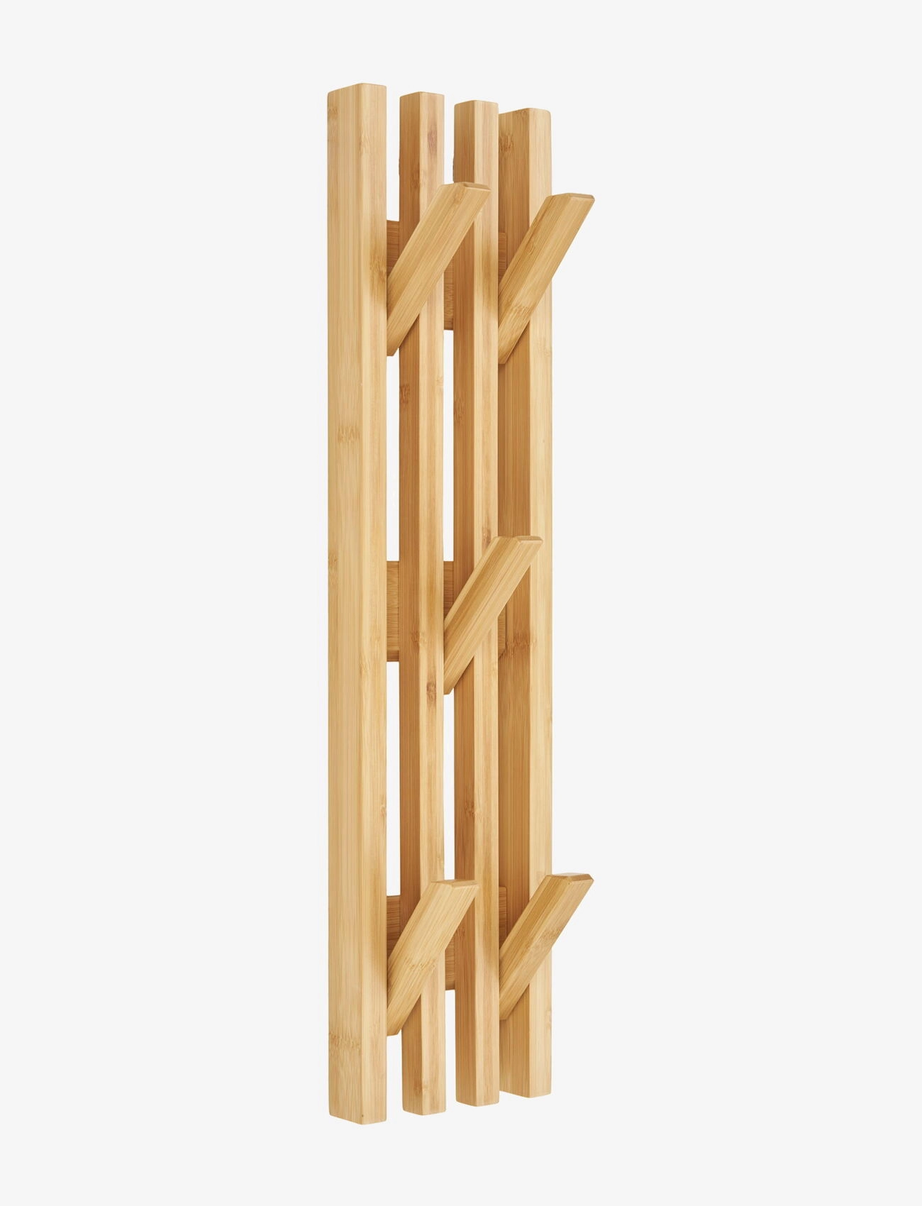 House Nordic Bergen Coat Rack, Bamboo, Natural, 14X60 Cm, 3.5X14XH60 cm, Hooks & Knobs - Hooks, Homeware