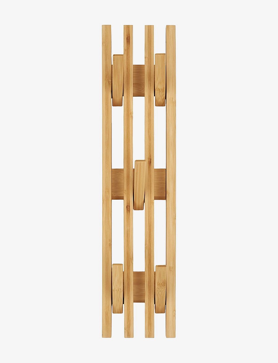 House Nordic - Bergen Coat rack, bamboo, natural, 14x60 cm - konksud - natural - 1