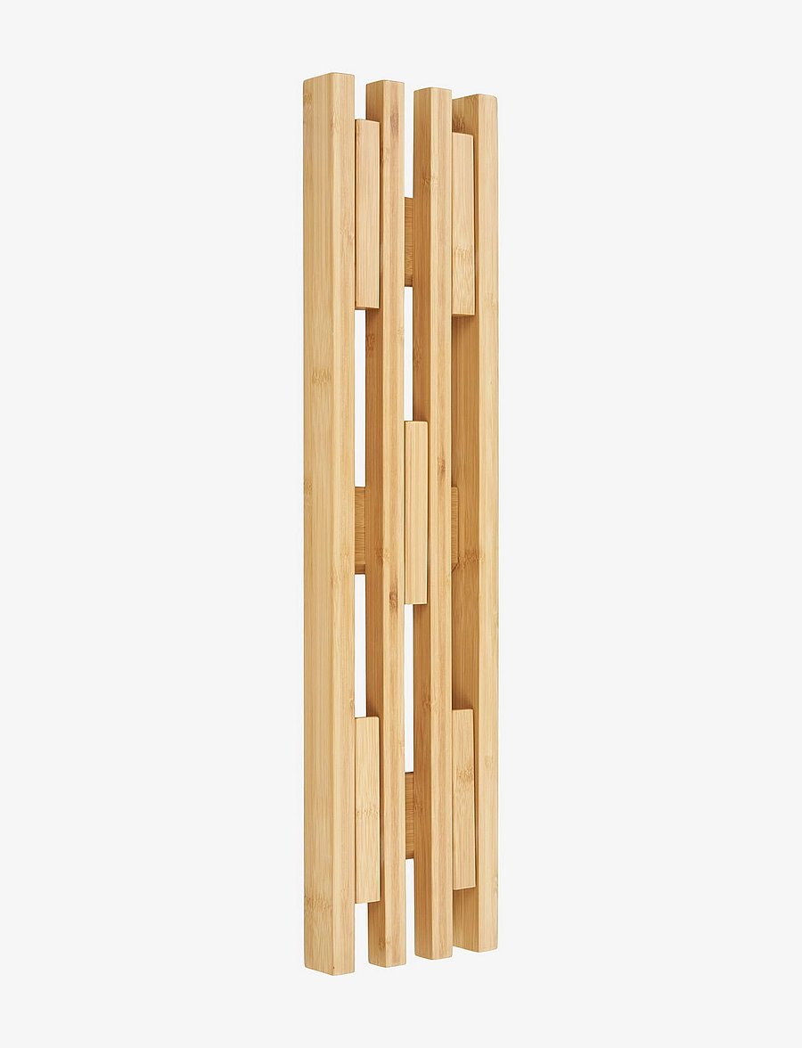 House Nordic - Bergen Coat rack, bamboo, natural, 14x60 cm - konksud - natural - 2