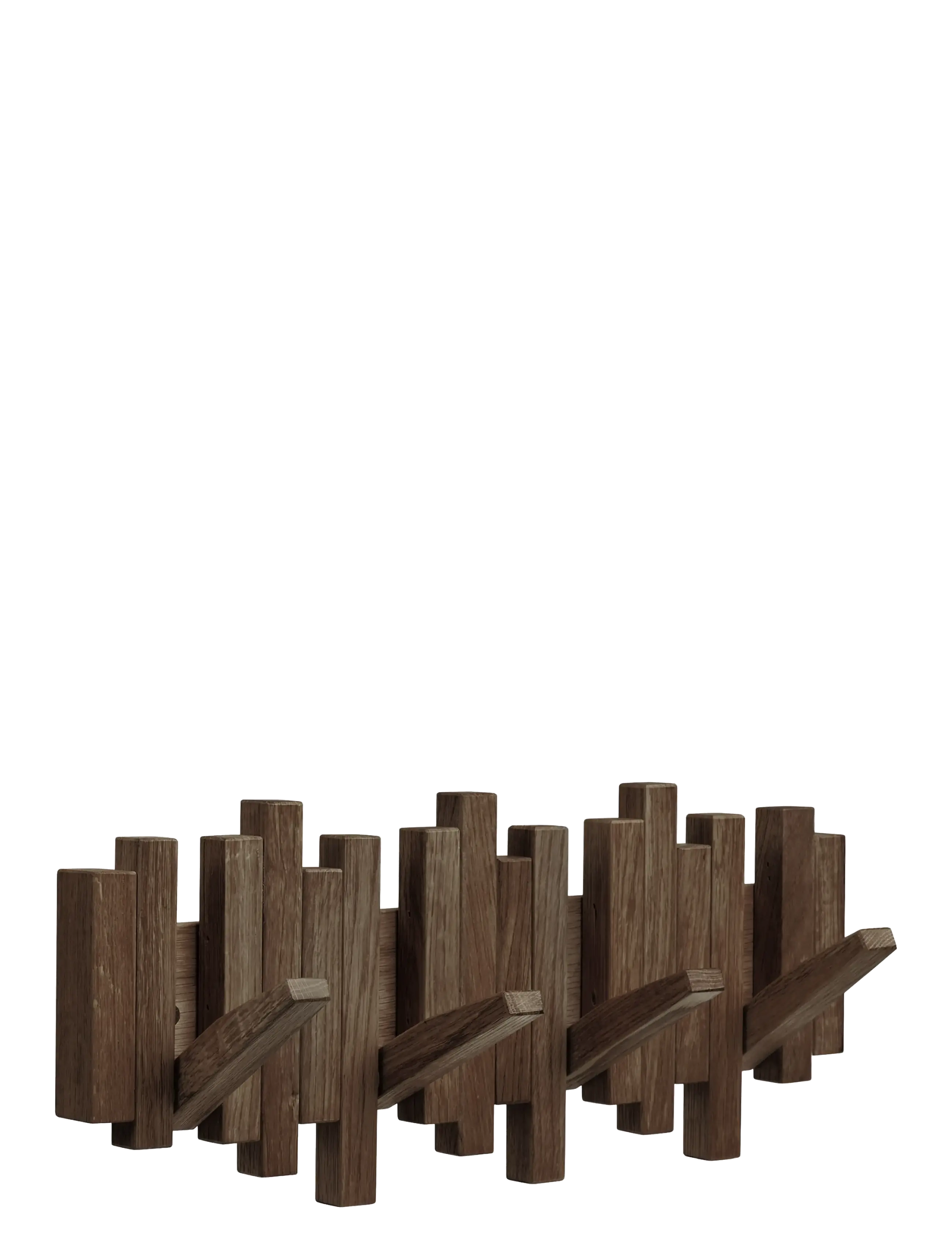 House Nordic Klara - Coat rack, oak, - Konksud - DARK BROWN / brown