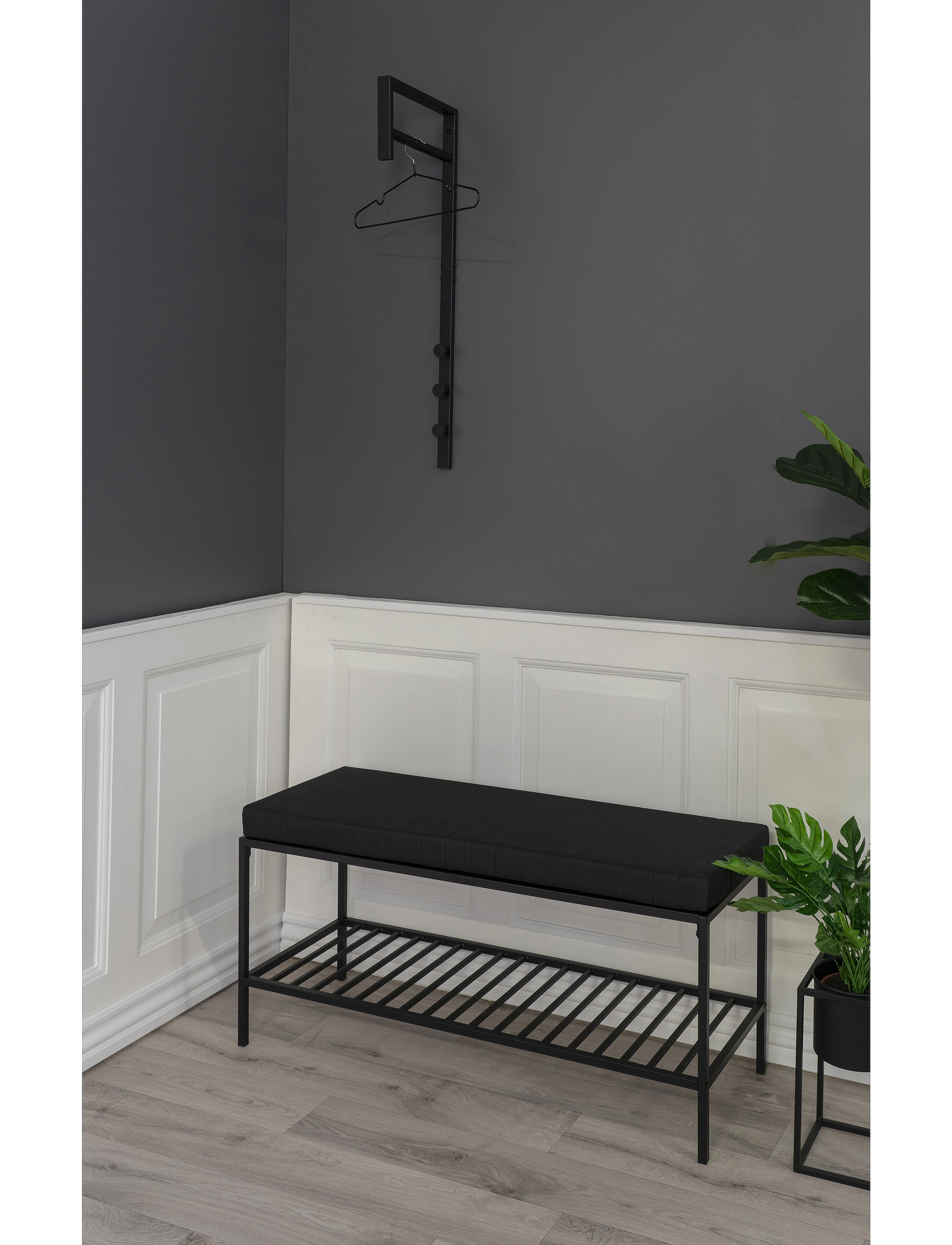 House Nordic Isel Clothes Rack, 82X 30 cm, Furniture, Schwarz - Coat Hooks & Racks, Homeware