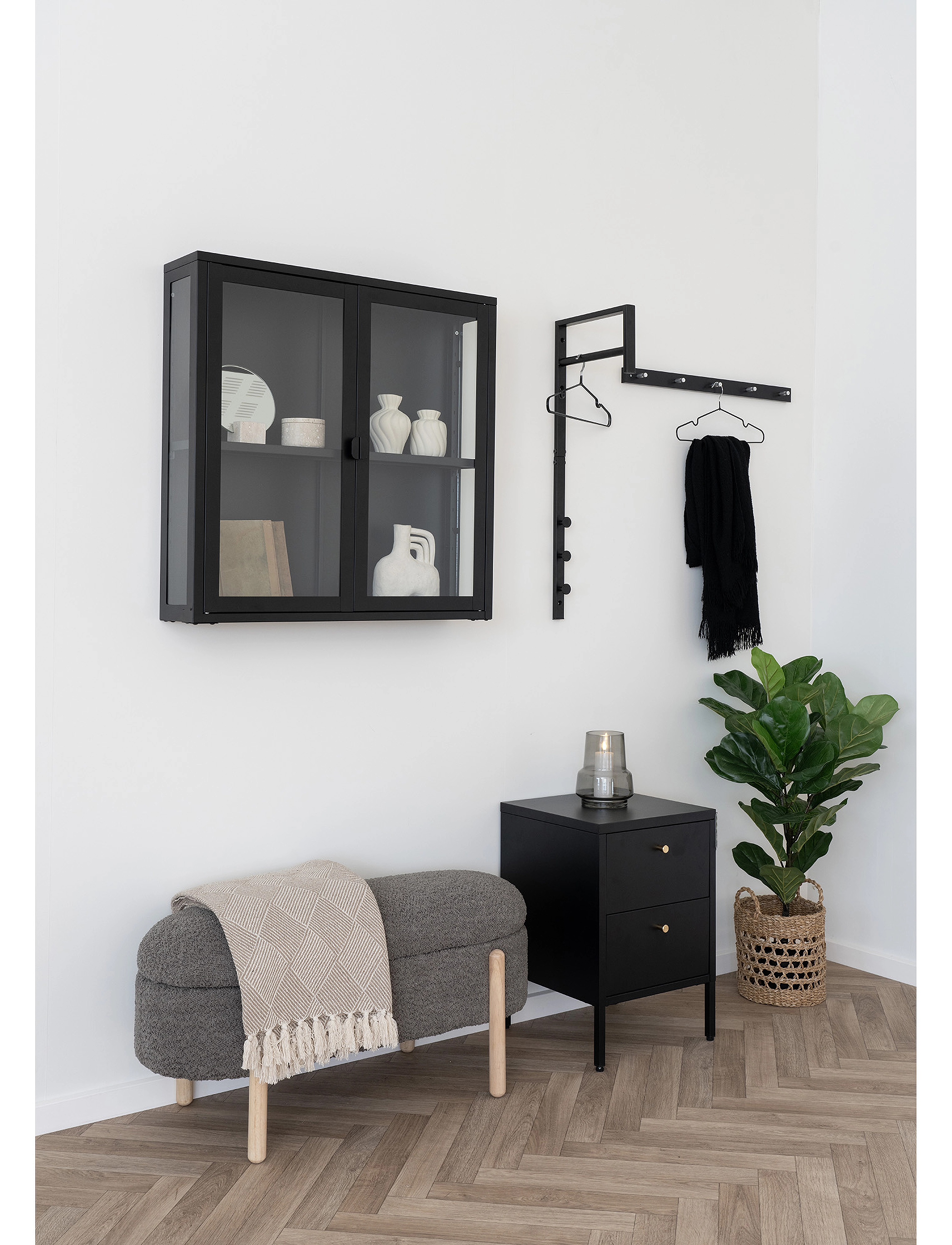 House Nordic Isel - Clothes rack, metal, black - View all - BLACK / black