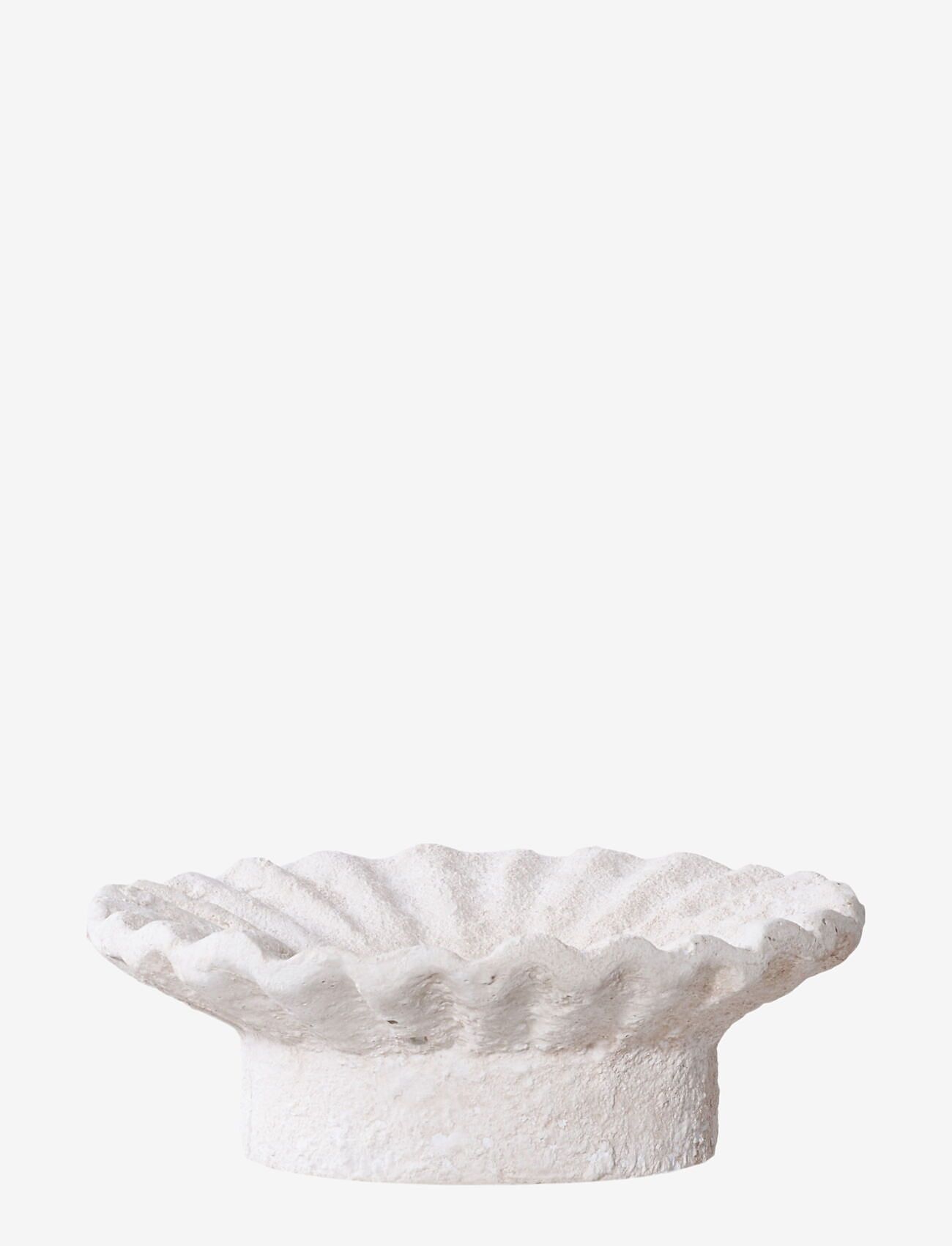 House Nordic - Iben - Candle holder, cement, white, set of 2 - white - 1