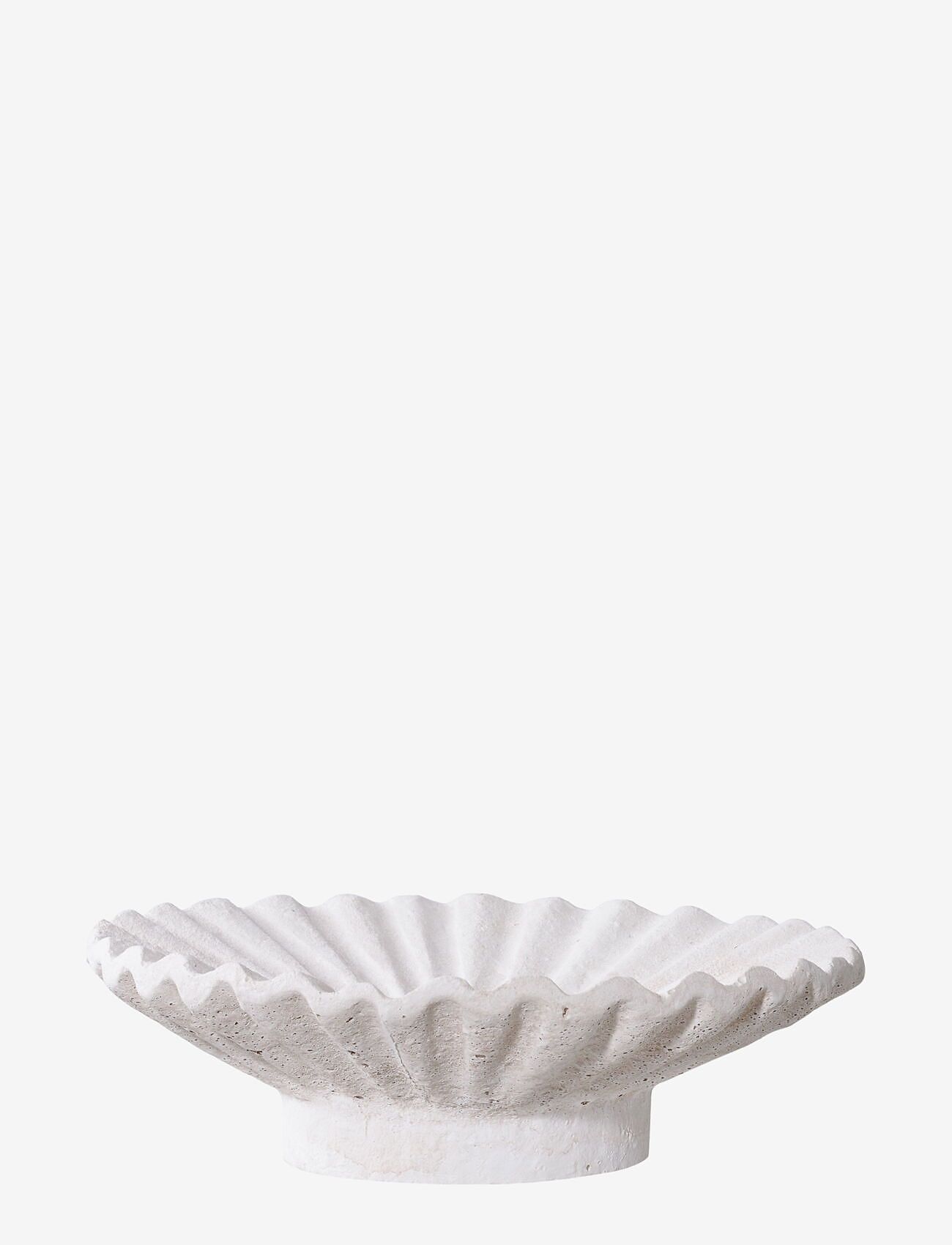 House Nordic - Iben - Candle holder, cement, white, set of 2 - white - 2