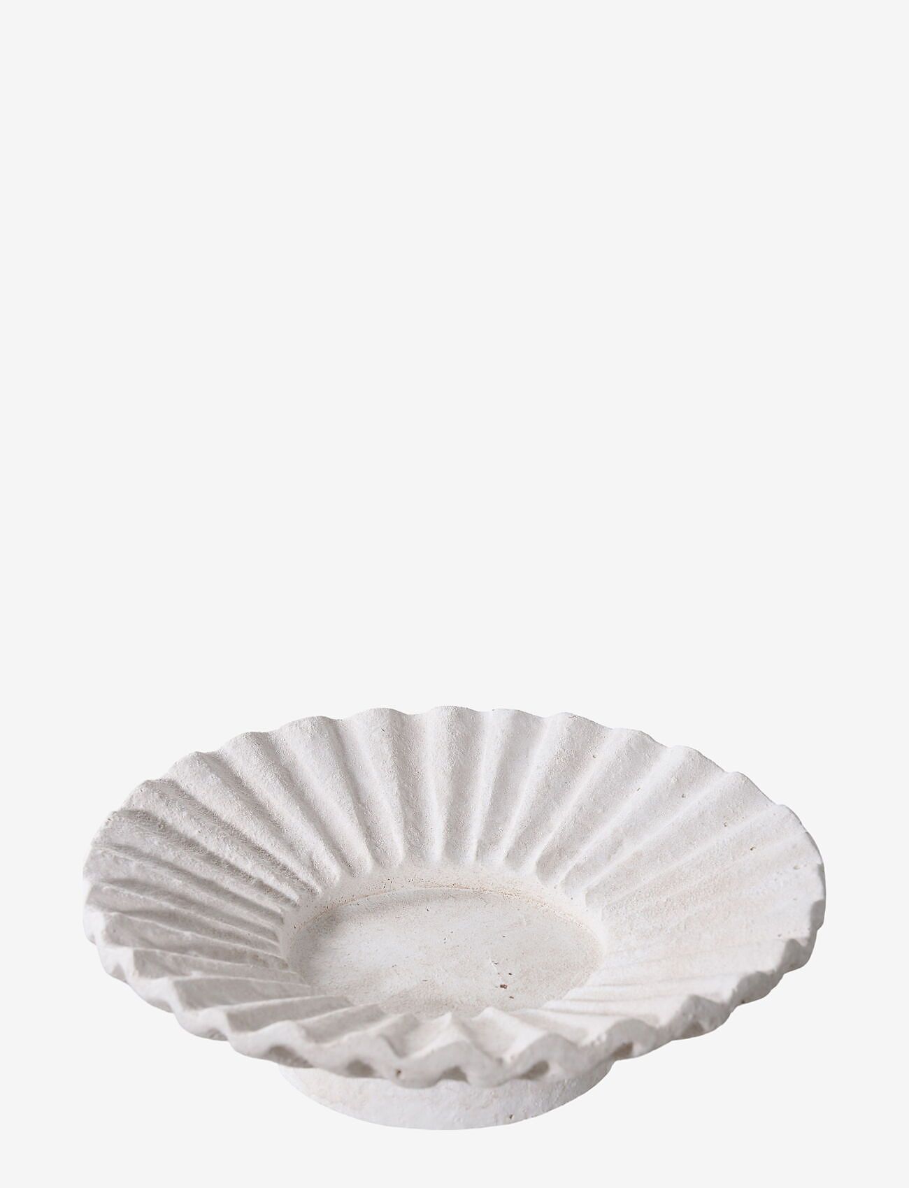 House Nordic - Iben - Candle holder, cement, white, set of 2 - white - 4