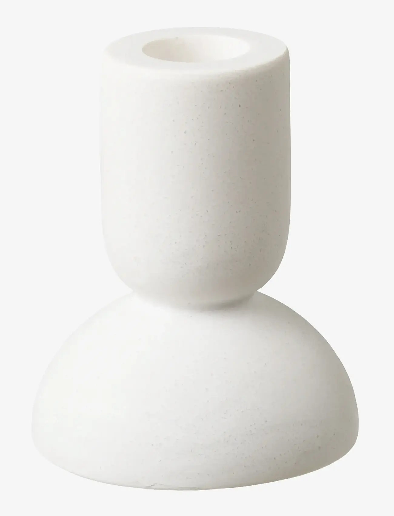 House Nordic - Thyra - Candle holder, limestone, white, set of 2 - teelichthalter - white - 1