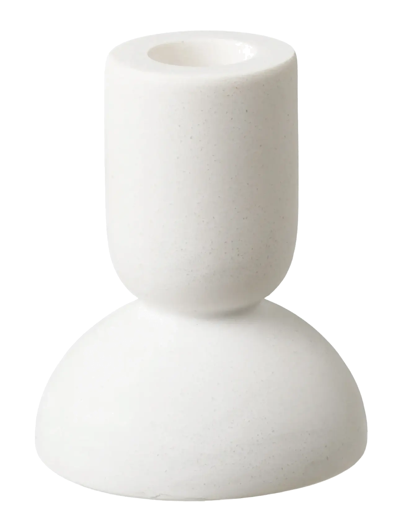 House Nordic - Thyra - Candle holder, limestone, white, set of 2 - fyrfadsstager - white - 2