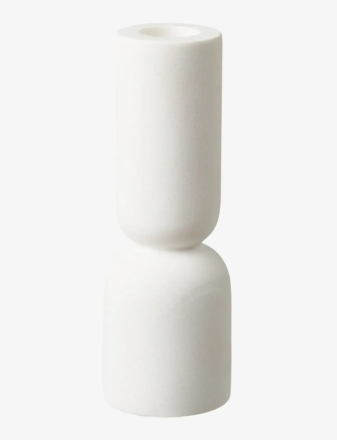 House Nordic - Thyra - Candle holder, limestone, white, set of 2 - teelichthalter - white - 2