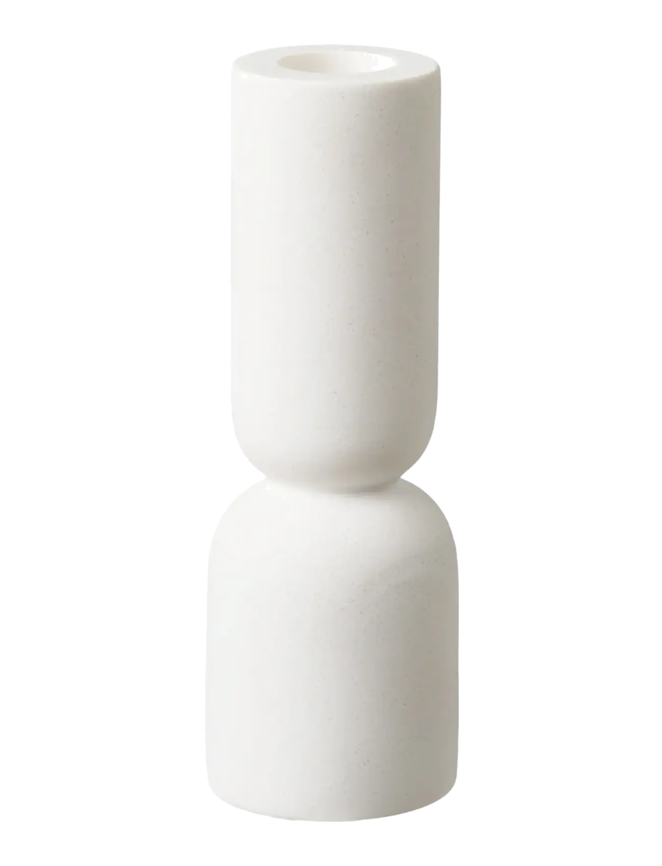 House Nordic - Thyra - Candle holder, limestone, white, set of 2 - fyrfadsstager - white - 3