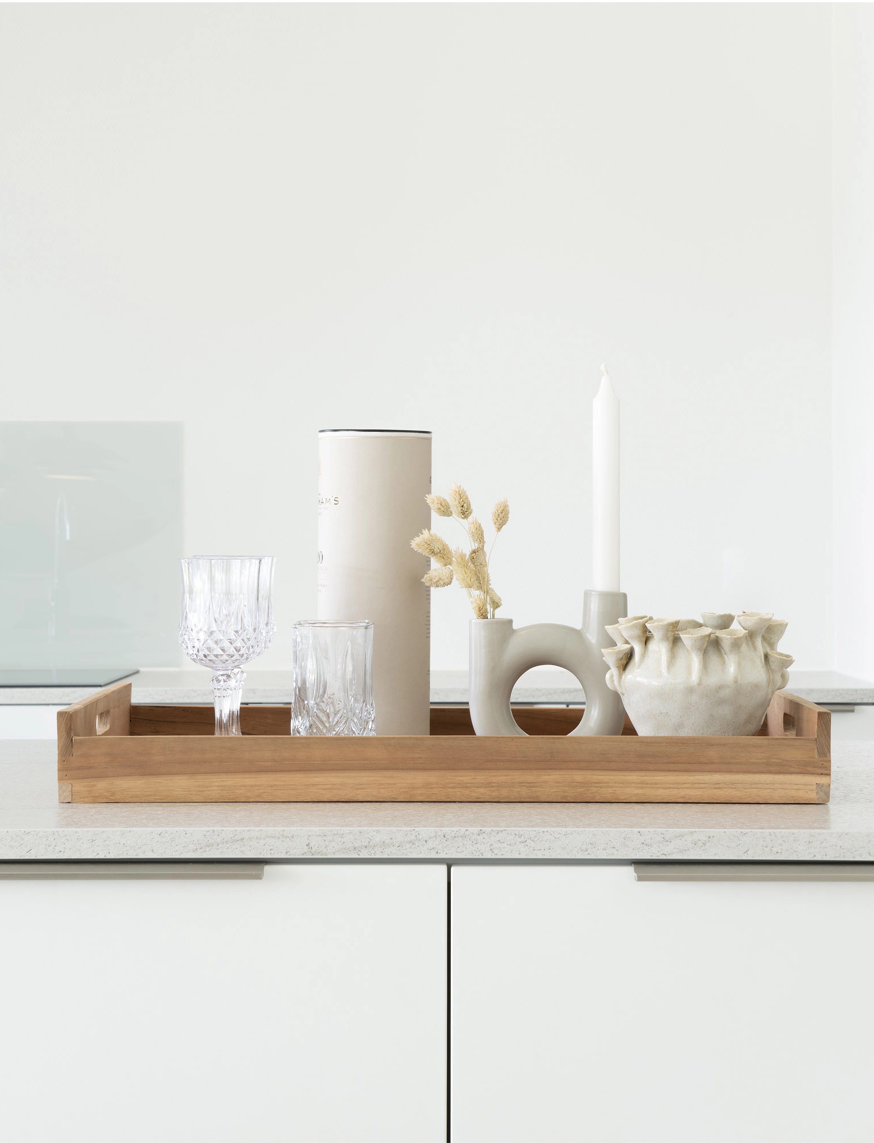 House Nordic - Ebba - Tray in teak, nature, 58x38 cm - køb efter pris - natural - 4